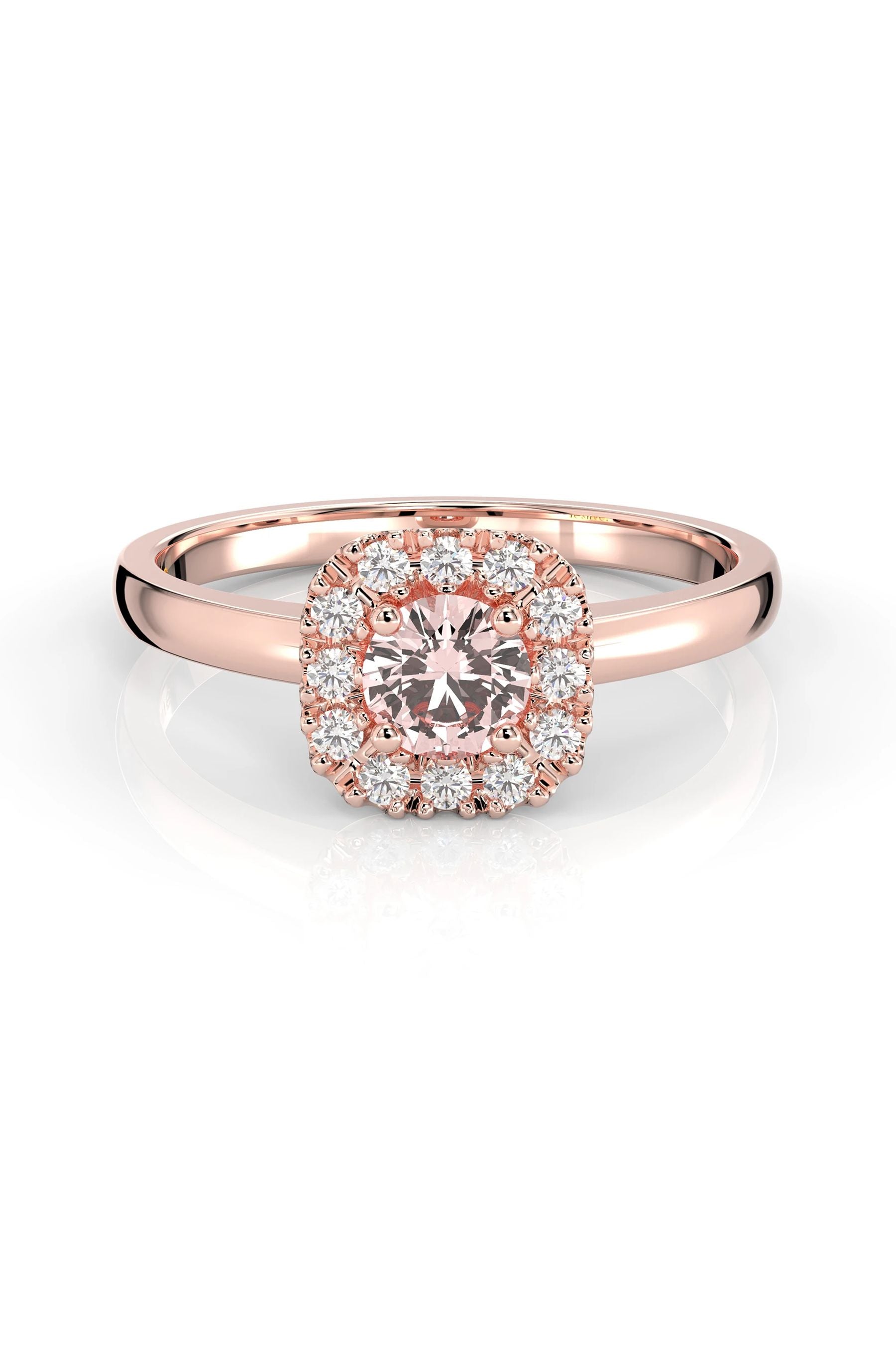 Festive Josefiina Halo Morganiitti + 22x0,01ct 15,5