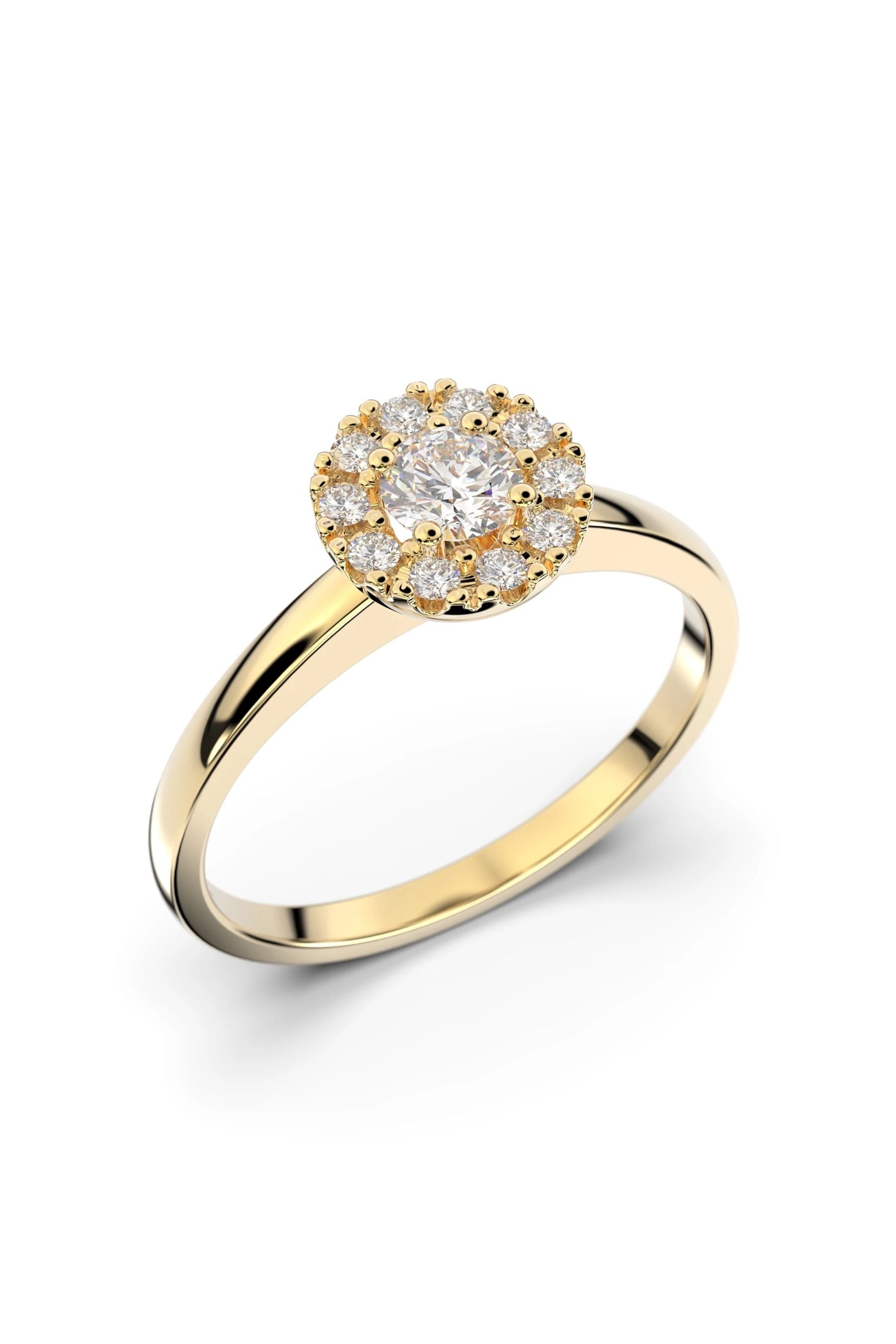 Festive Annabella Halo 0,18ct + 10x0,01ct 15,5