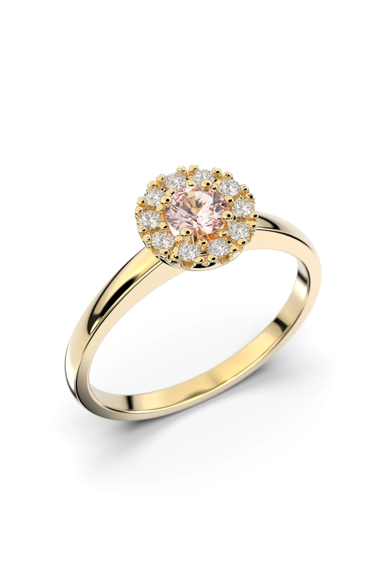 Festive Annabella Halo Morganiitti + 10x0,01ct 598-028M-KK tuotekuva