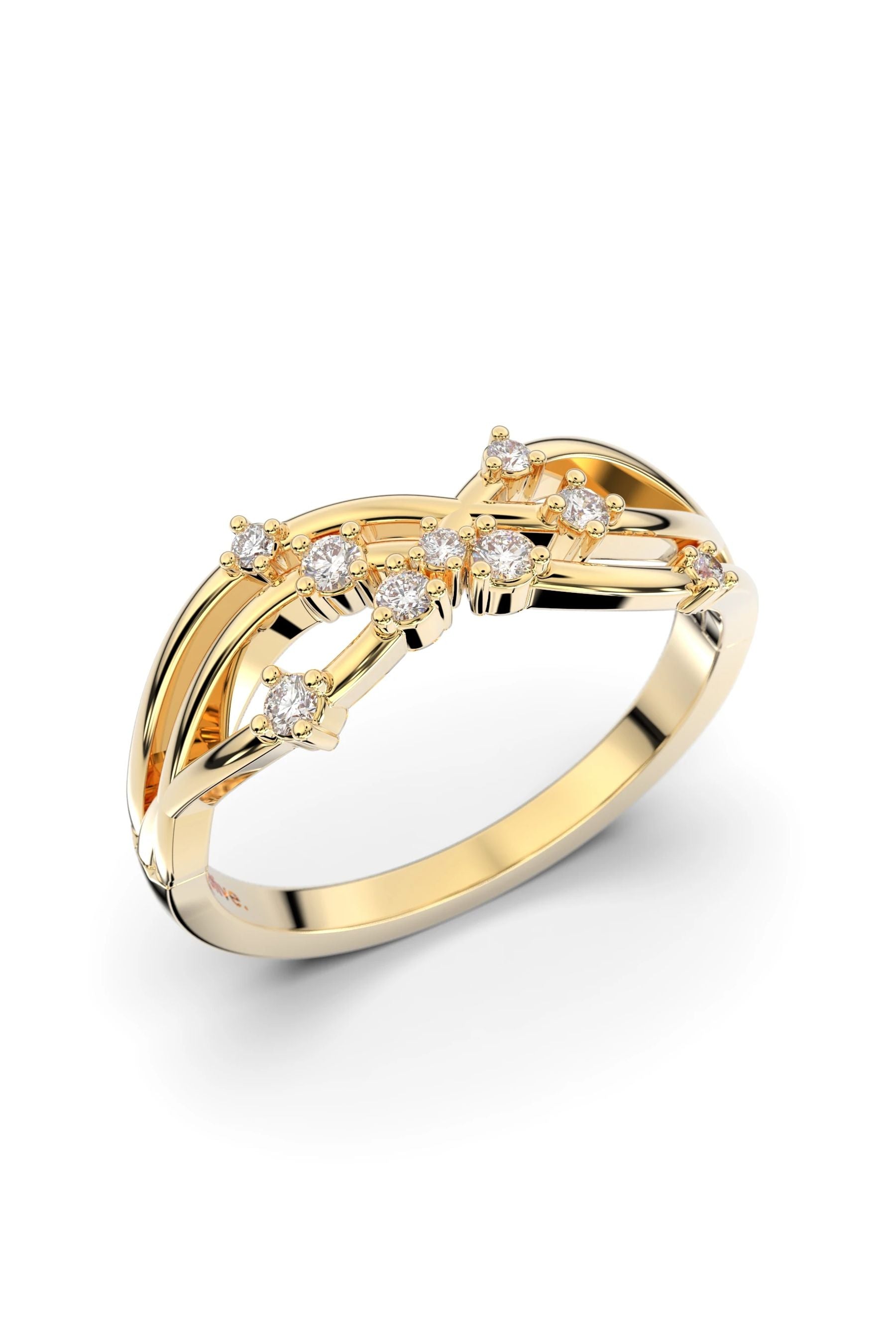 Festive Stella 3x0,015ct + 4x0,01ct + 2x0,02ct 15,5