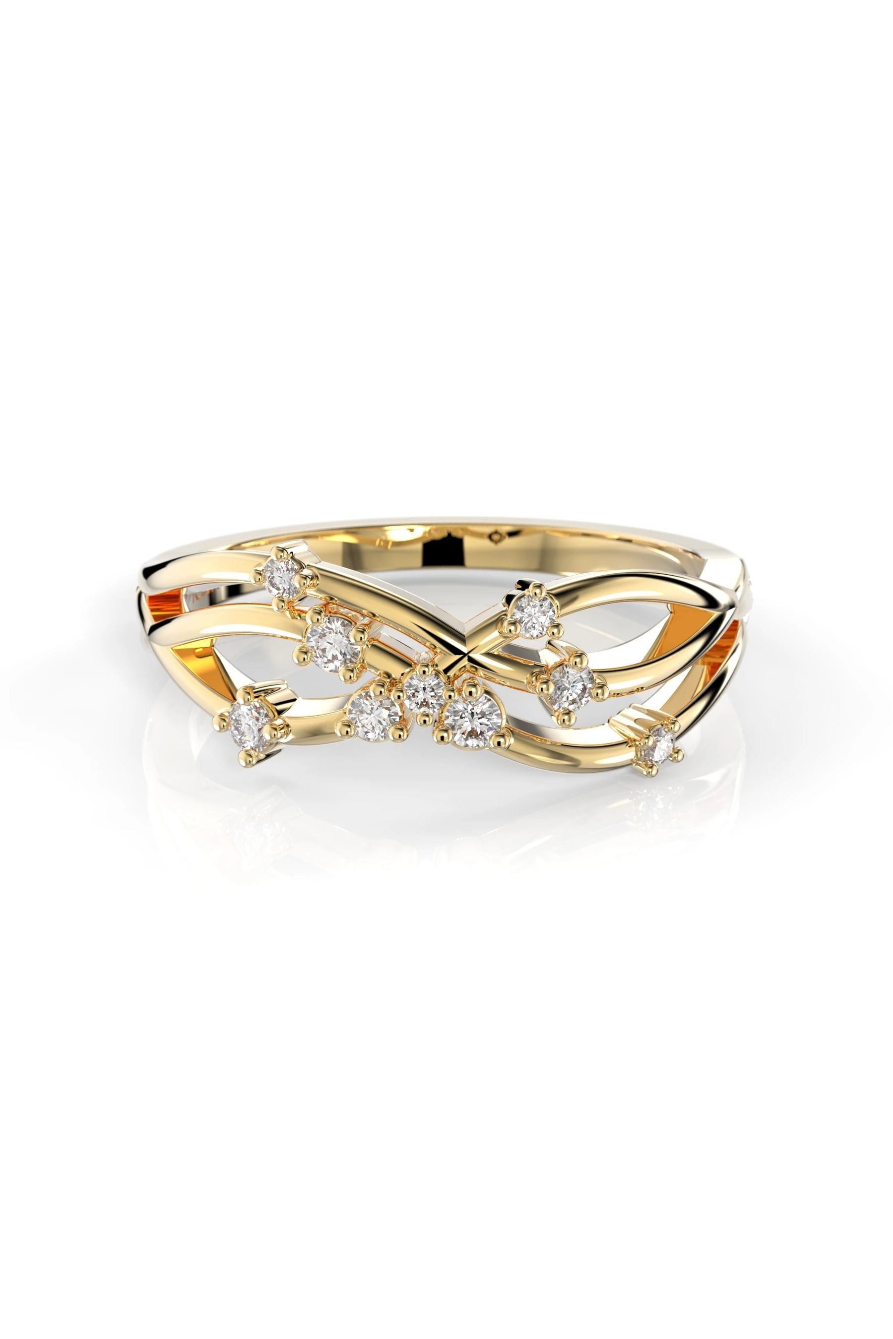 Festive Stella 3x0,015ct + 4x0,01ct + 2x0,02ct 15,5
