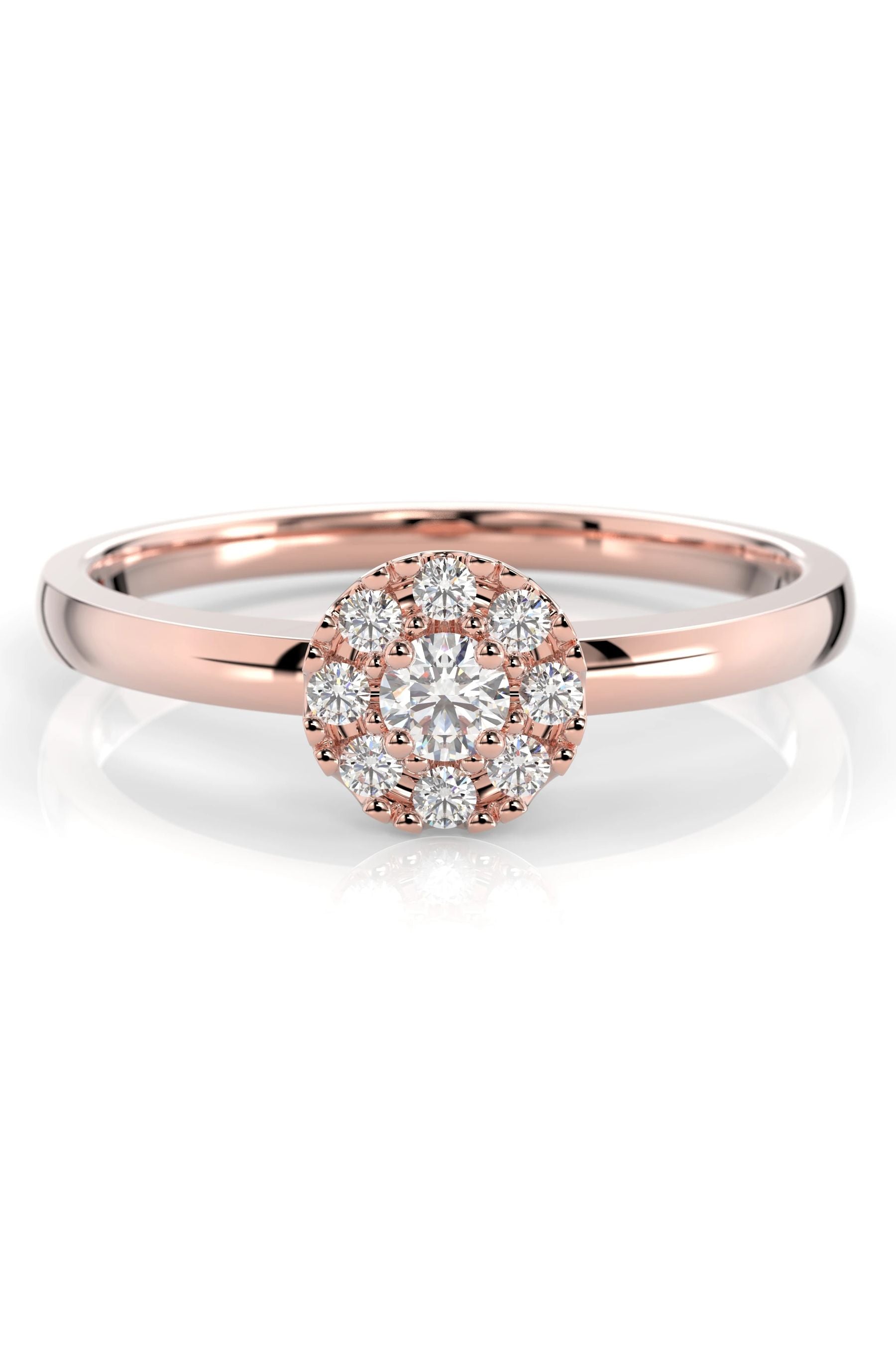 Festive Bella Halo 0,07ct + 8x0,01ct 15,5