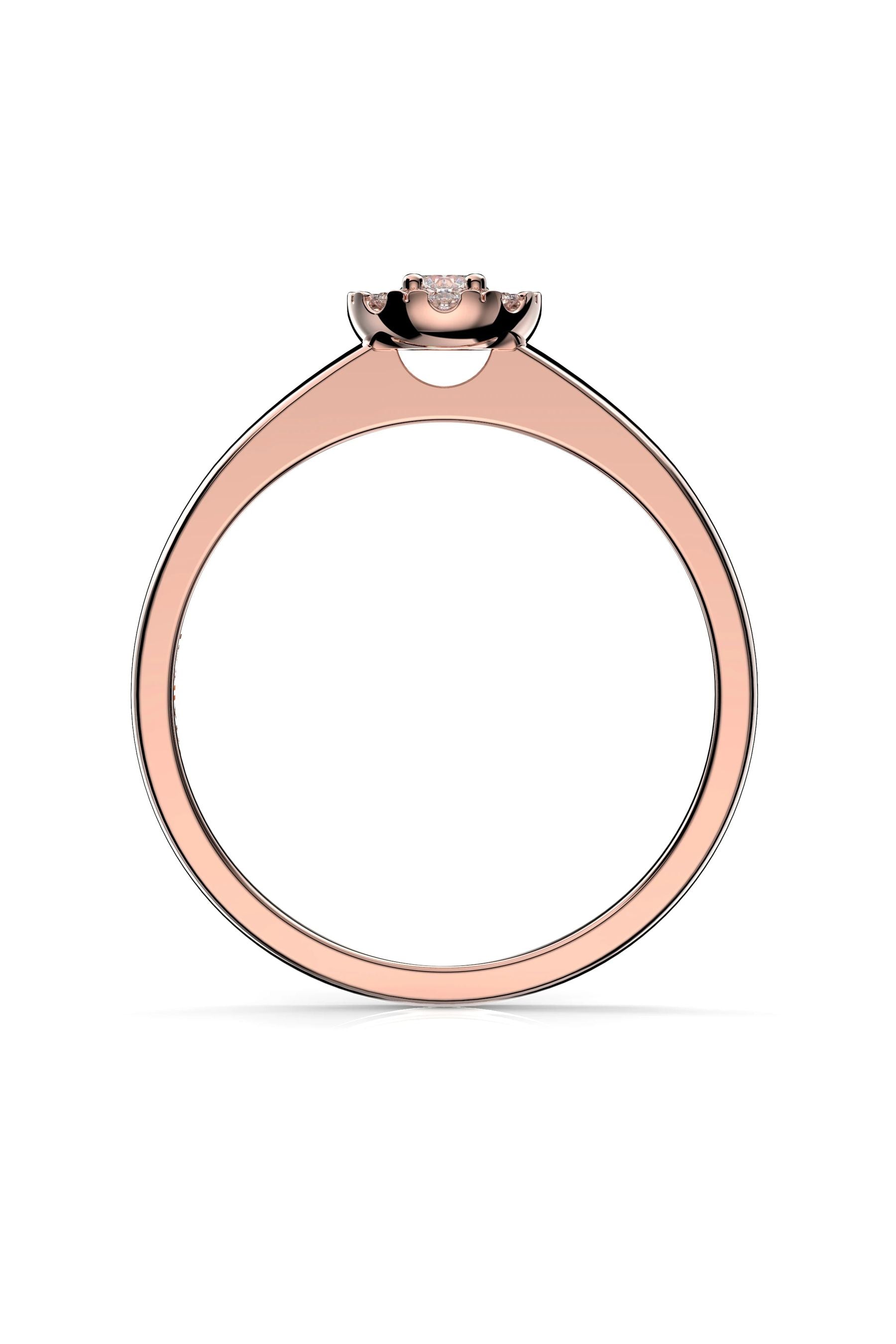 Festive Bella Halo 0,07ct + 8x0,01ct 15,5