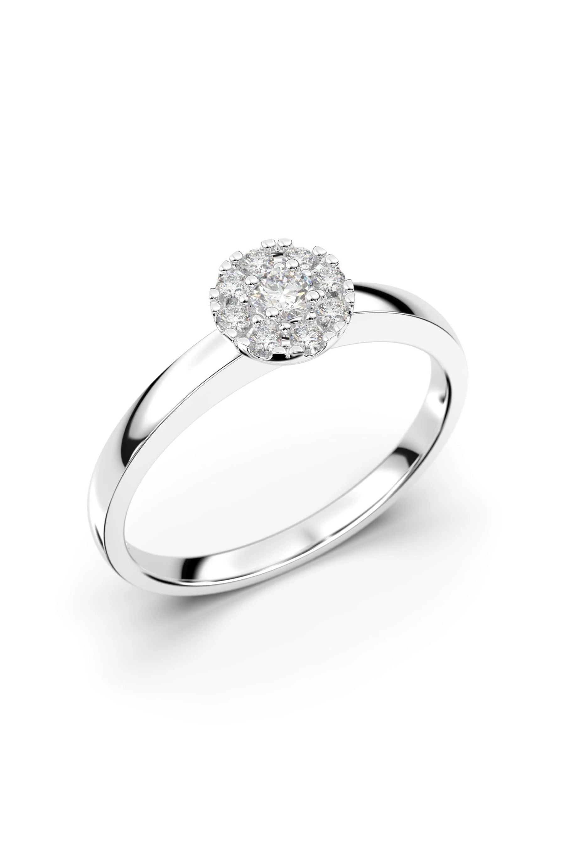 Festive Bella Halo 0,07ct + 8x0,01ct 15,5