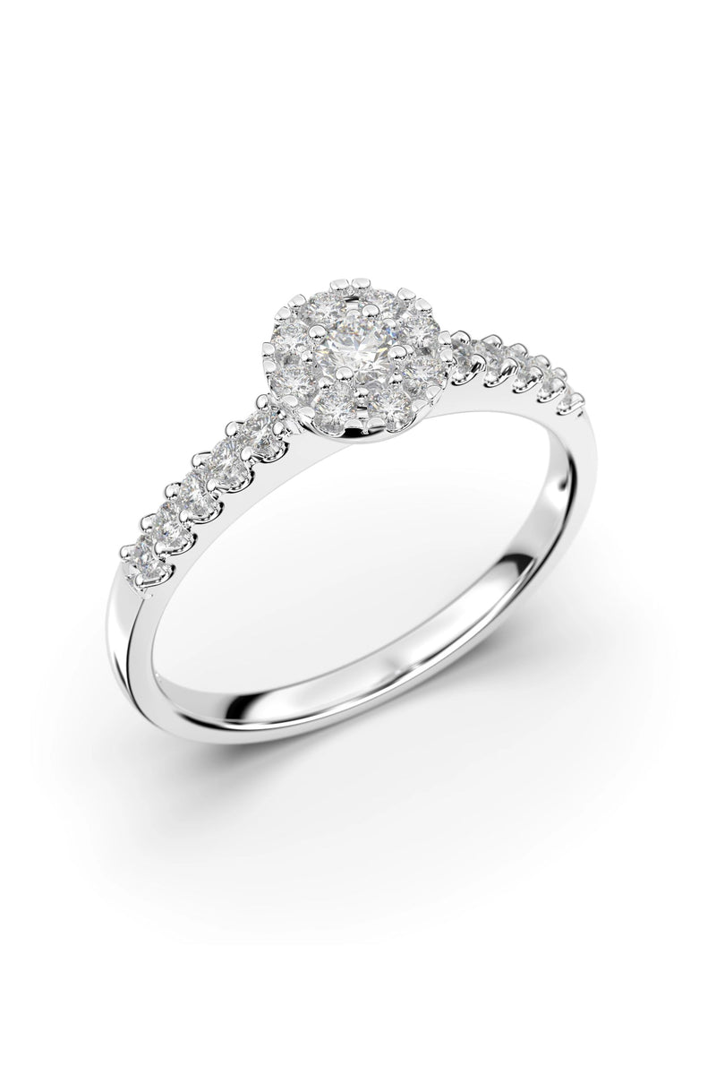 Festive Bella Halo Sivukivillä 0,07ct + 18x0,01ct 607-025-VK tuotekuva
