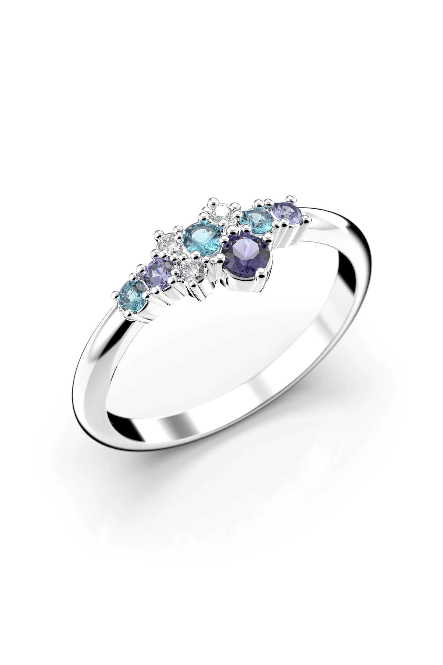 Festive Nelly Blue 3x0,01ct + Sinisafiiri + Topaasi 15,5