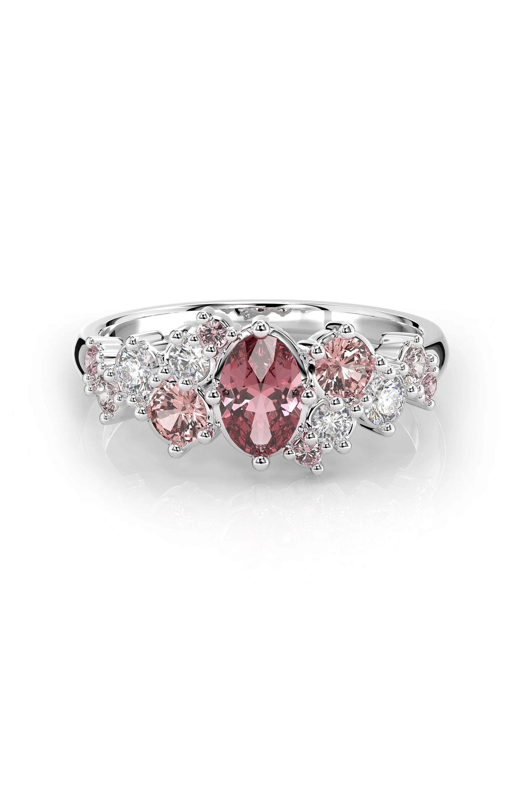 Festive Natasha 2x0,05ct + 2x0,03ct + Turmaliini + Pinkki Safiiri 15,5