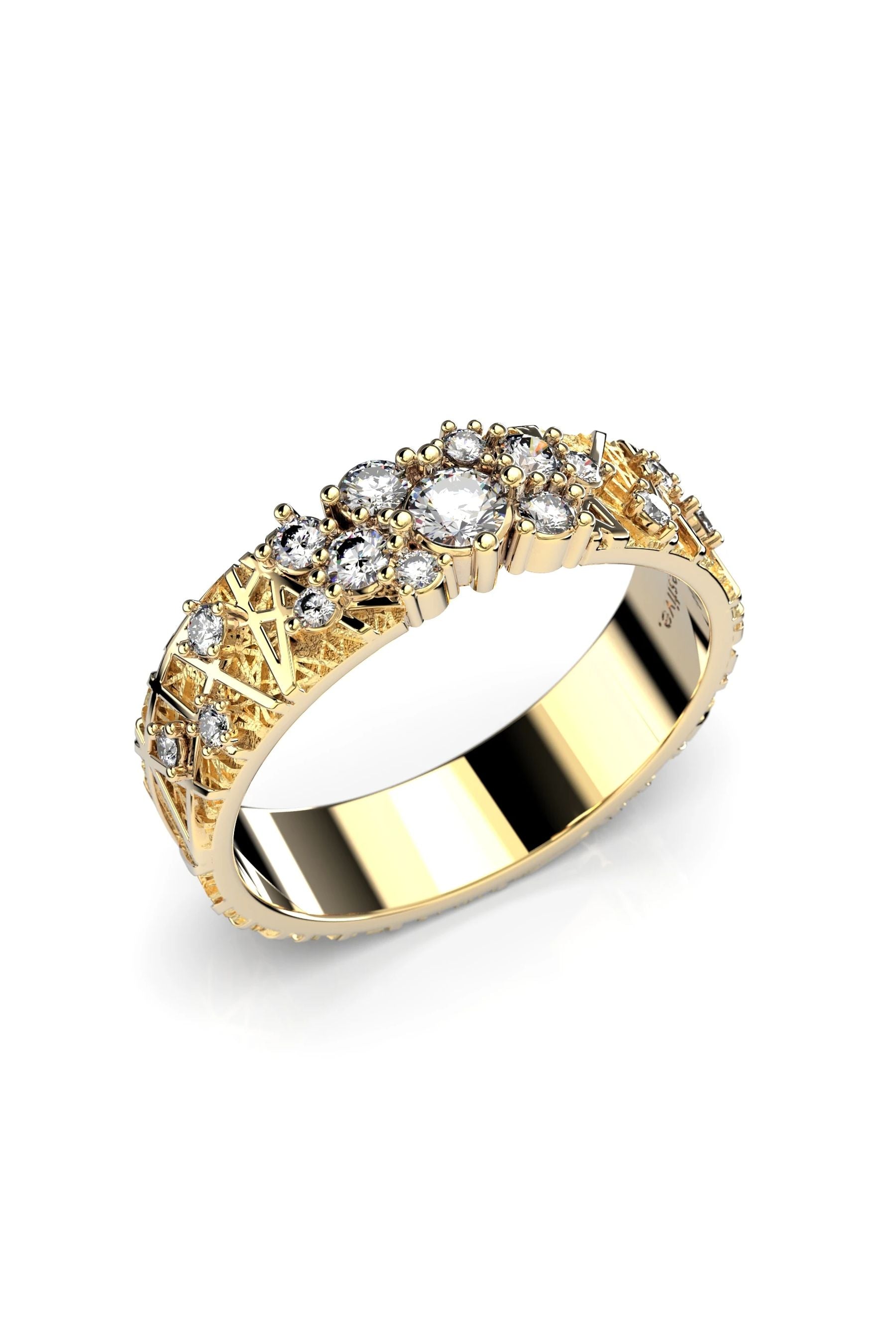 Festive Routa Rakka 0,09ct + 3x0,03ct + 2x0,02ct + 2x0,015ct + 8x0,01ct 15,5