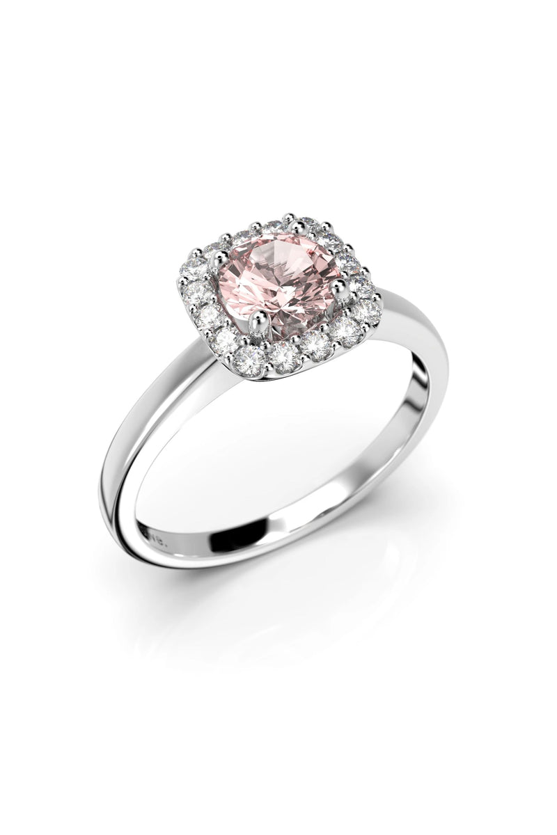 Festive Jemina Halo Morganiitti + 16x0,01ct 634-066M-VK tuotekuva