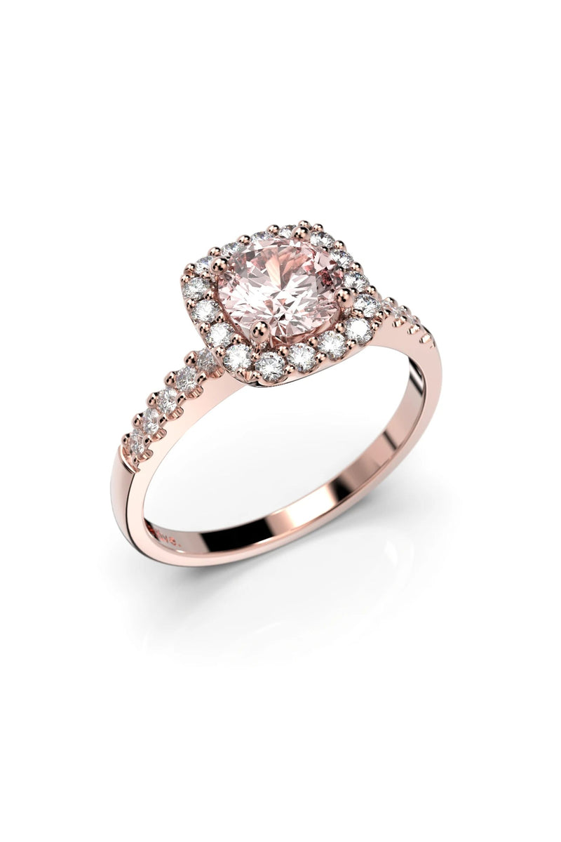 Festive Joanna Halo Sivukivillä Morganiitti + 26x0,01ct 637-096M-PK tuotekuva