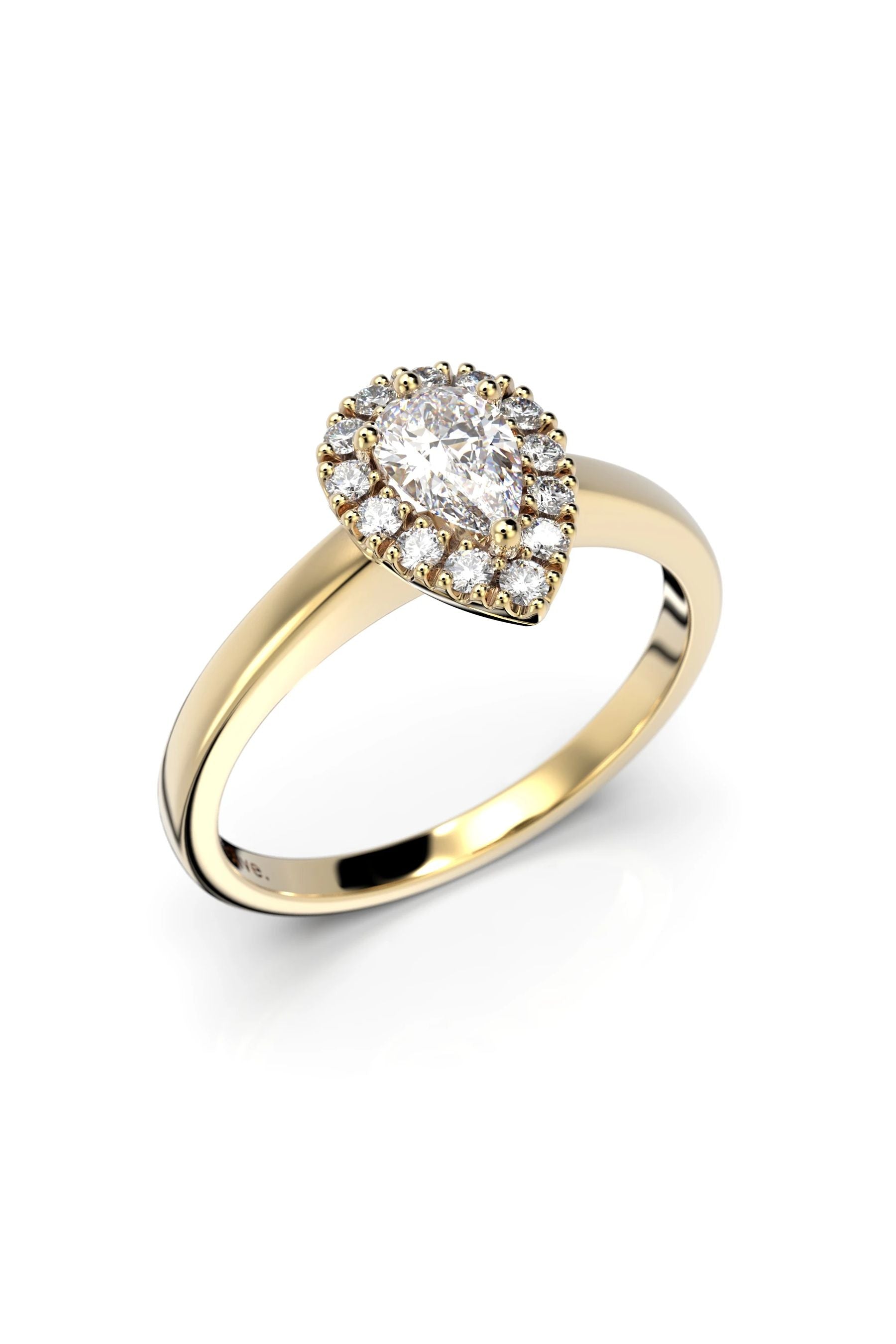 Festive Penelope Halo 0,30ct + 13x0,01ct 15,5