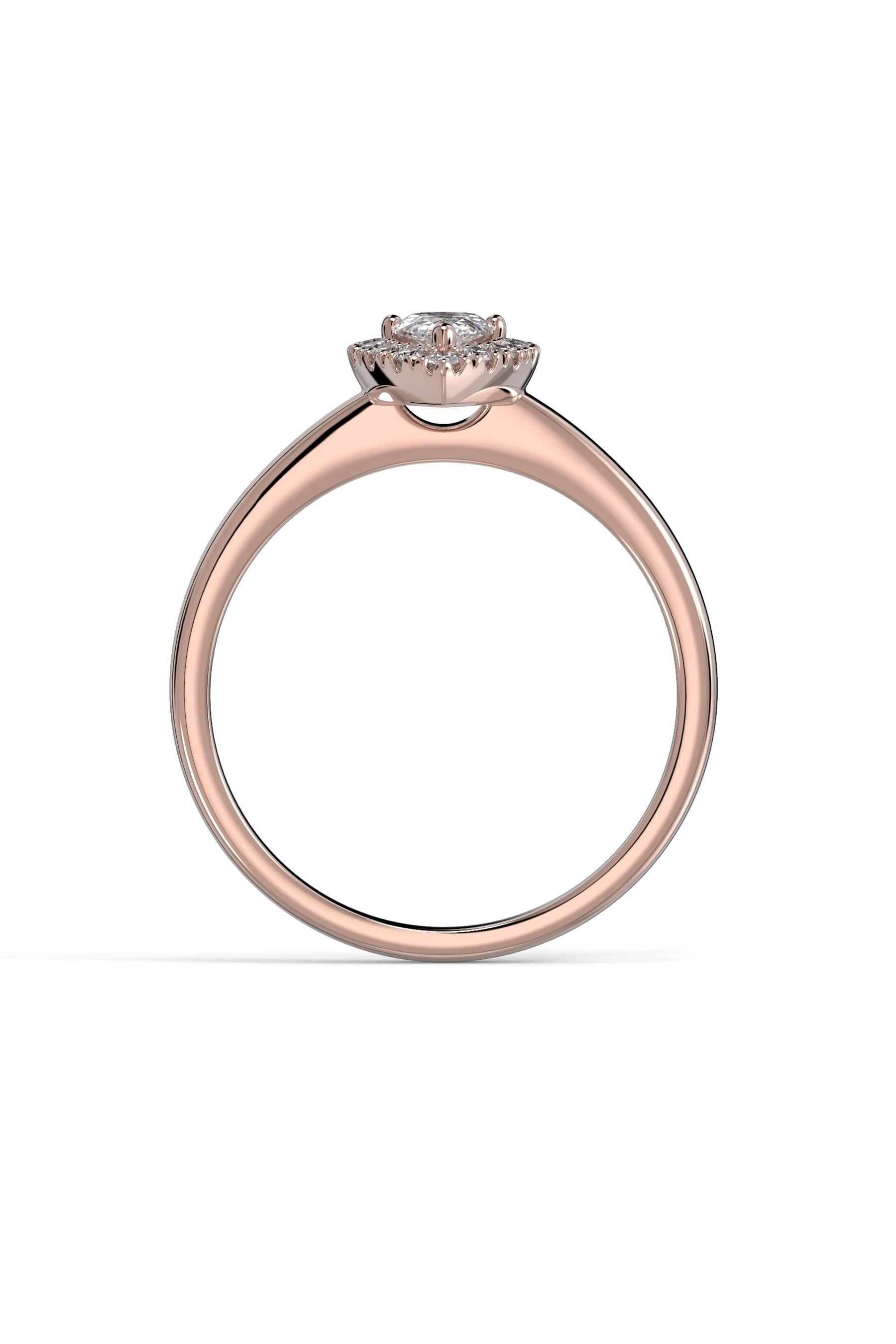 Festive Penelope Halo 0,30ct + 13x0,01ct 15,5