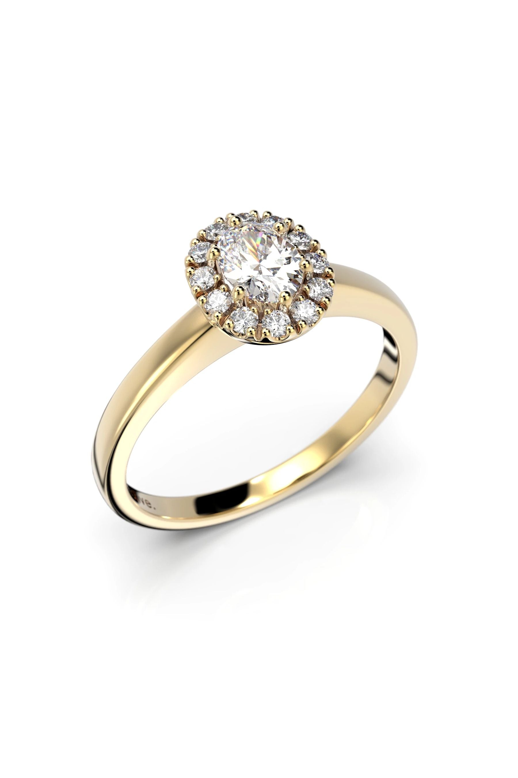 Festive Veronica Halo 0,30ct + 12x0,01ct 15,5