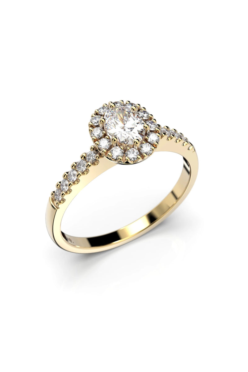 Festive Veronica Halo Sivukivillä 0,30ct + 22x0,01ct 643-052-KK tuotekuva