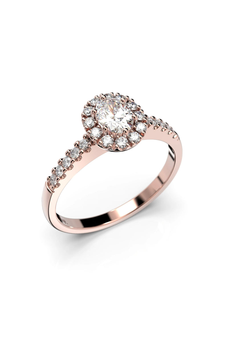 Festive Veronica Halo Sivukivillä 0,30ct + 22x0,01ct 643-052-PK tuotekuva
