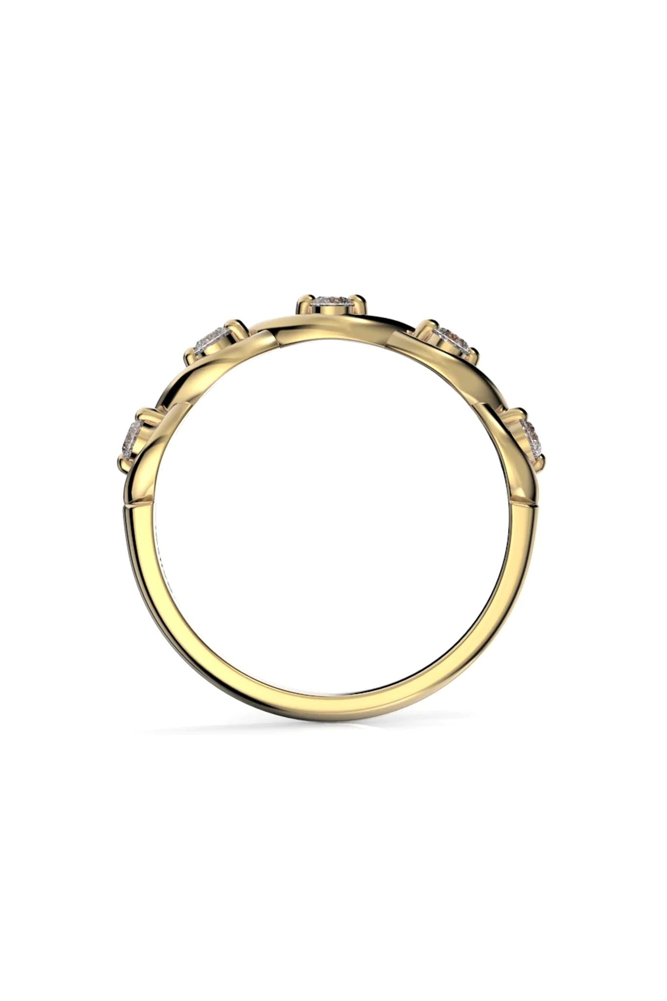 Festive Aida keltakultainen timattisormus 0,20ct 15,5