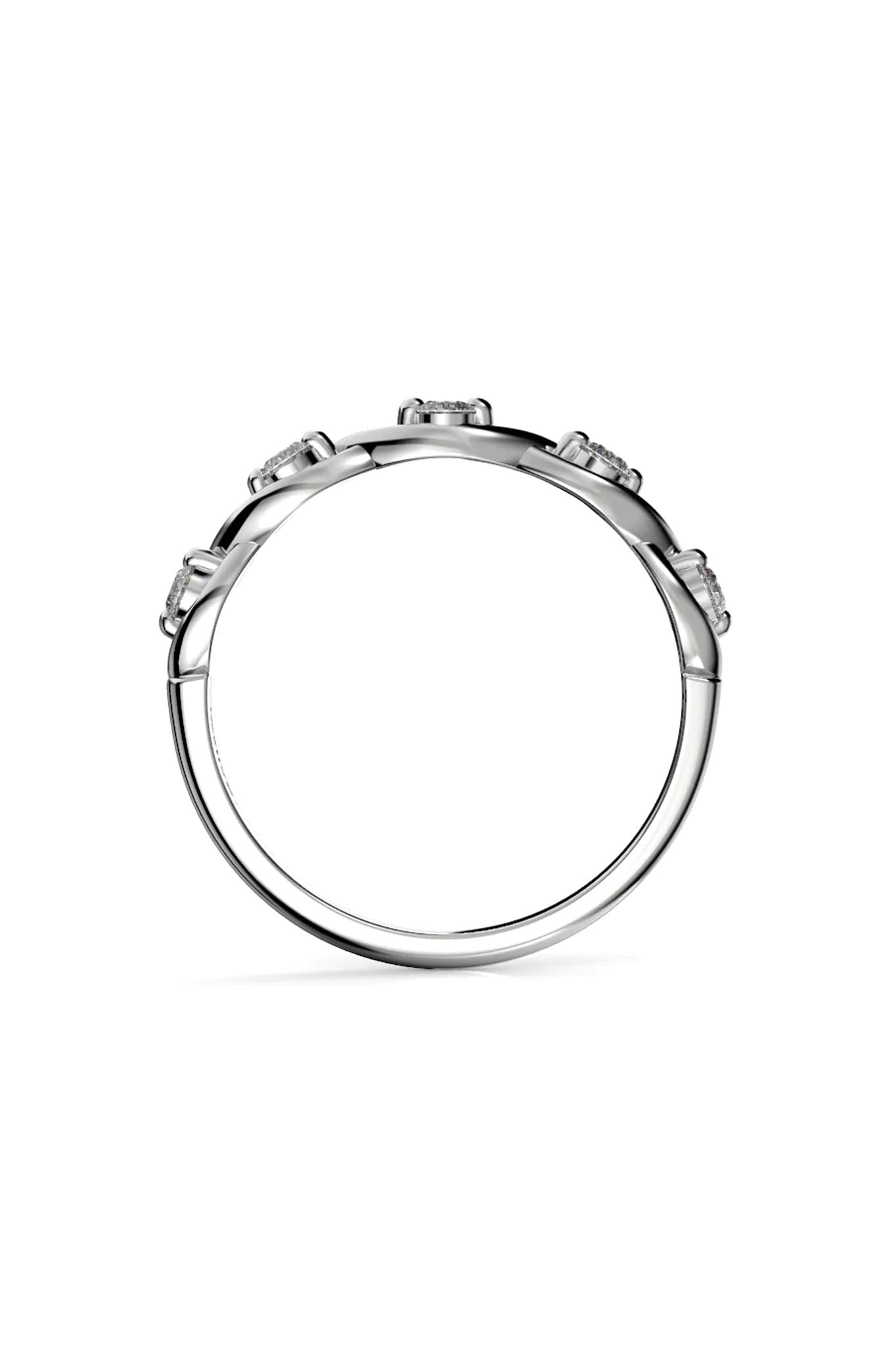 Festive Aida valkokultainen timattisormus 0,20ct 15,5