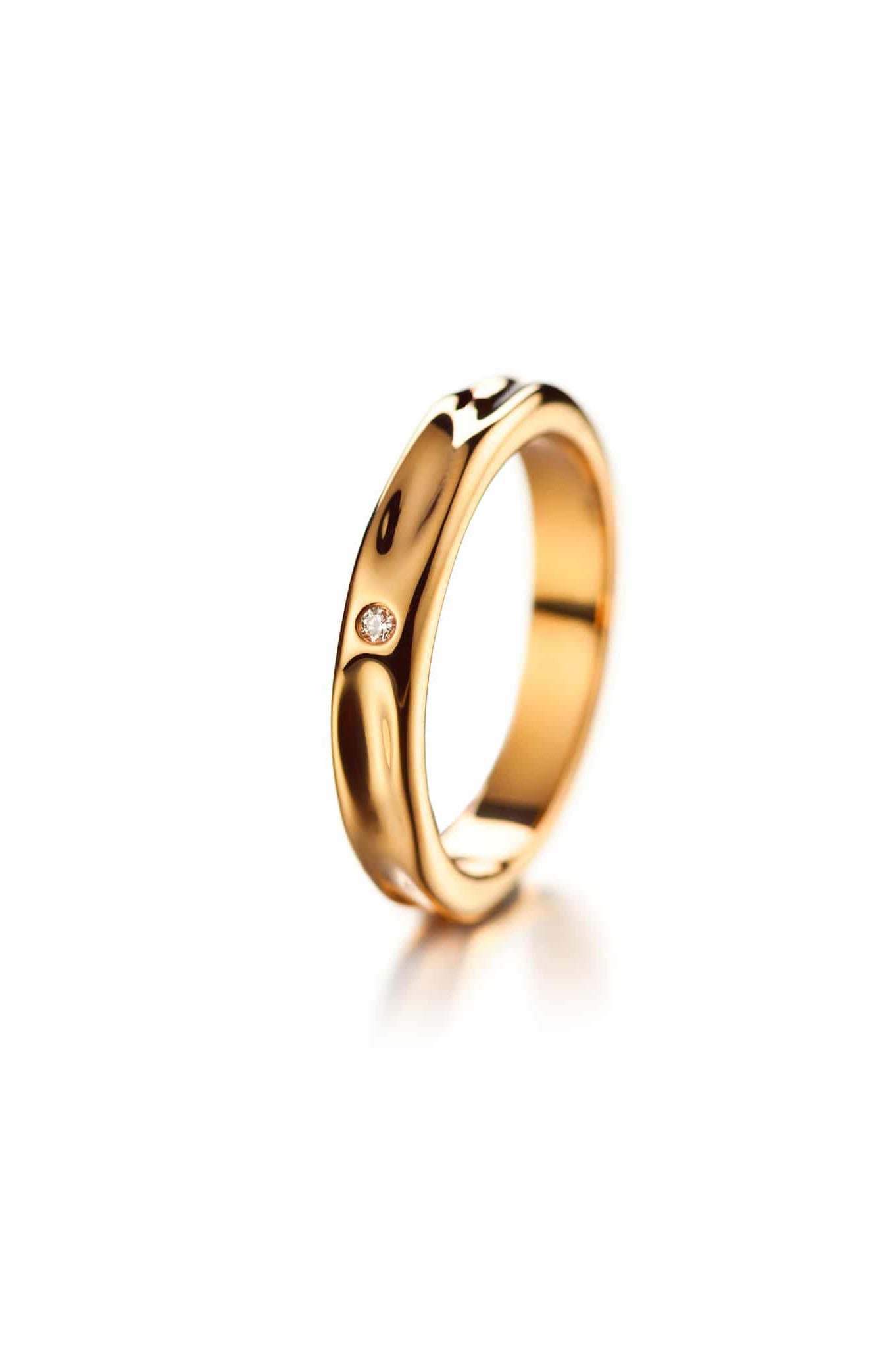 Lumoava Hunaja timanttisormus 1x0,03ct 16,0