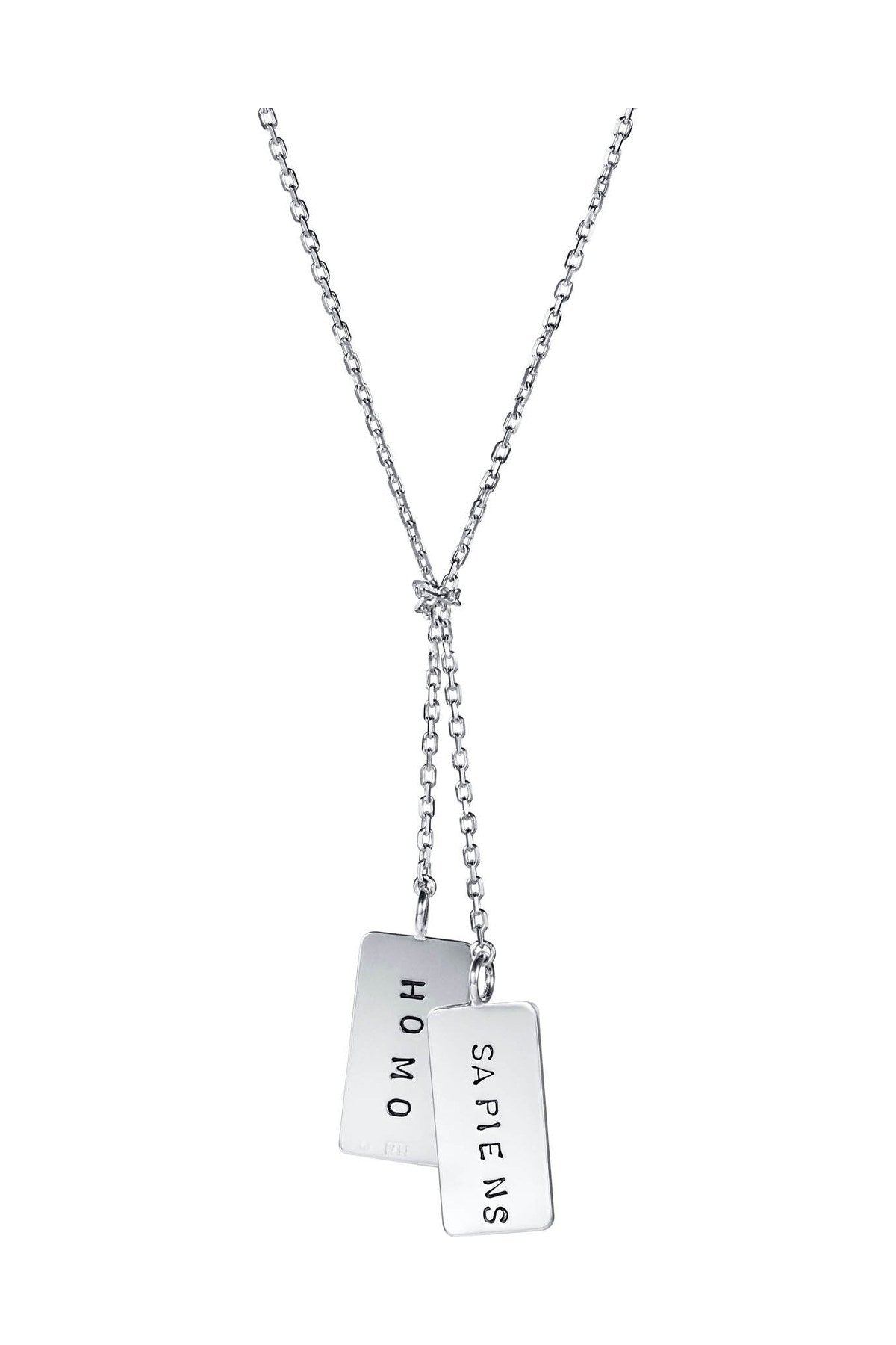 Efva Attling New Homo Sapiens Necklace hopeinen kaulakoru
