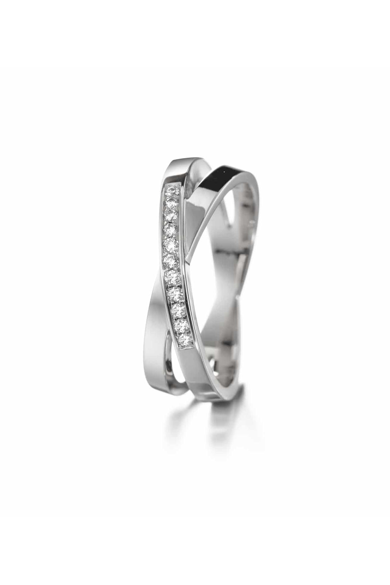 Lumoava Kaksin timanttisormus 11x0,01ct 16,0