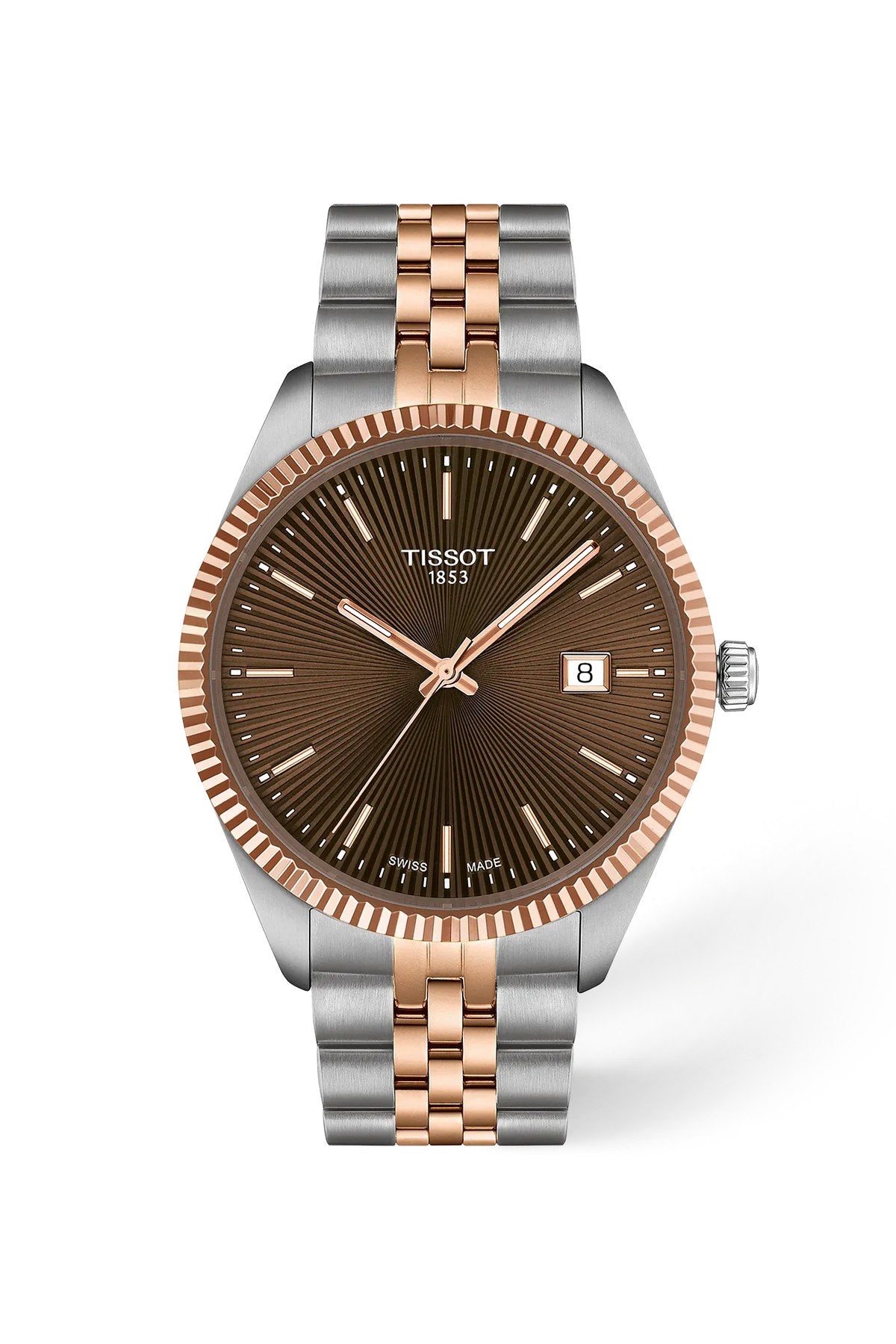 Tissot Ballade 40 mm ruskea rannekello – edestä