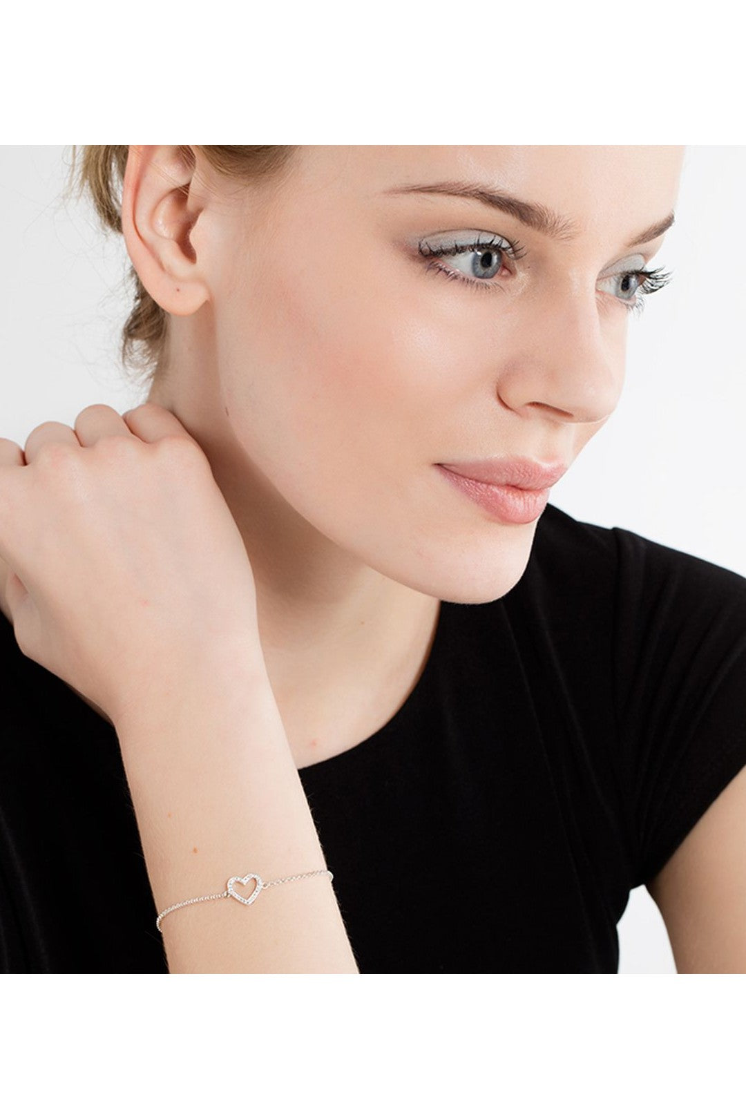 Thomas Sabo Heart rannekoru Säädettävä:16,5/19,5cm