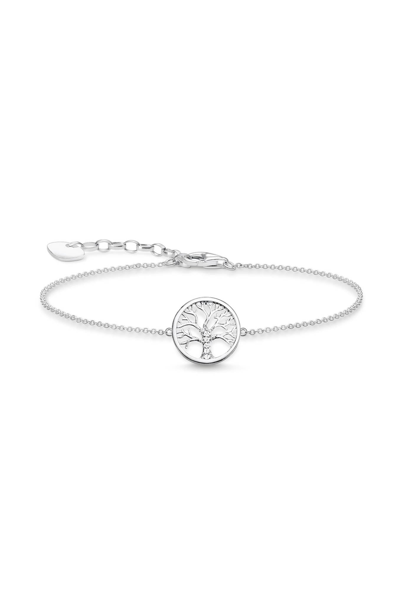 Thomas Sabo Tree of love hopeinen rannekoru Säädettävä:16/19cm