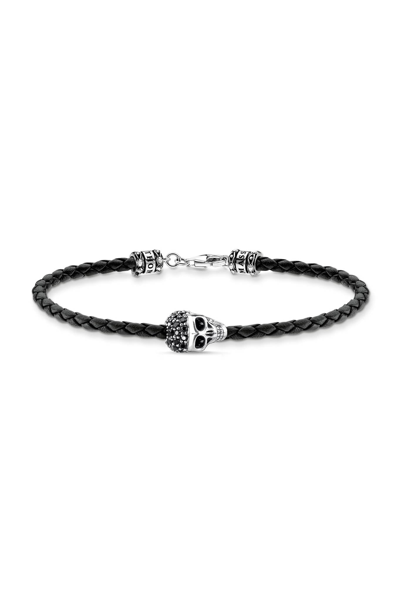 Thomas Sabo Skull Bracelet Black nilkkaketju 19cm
