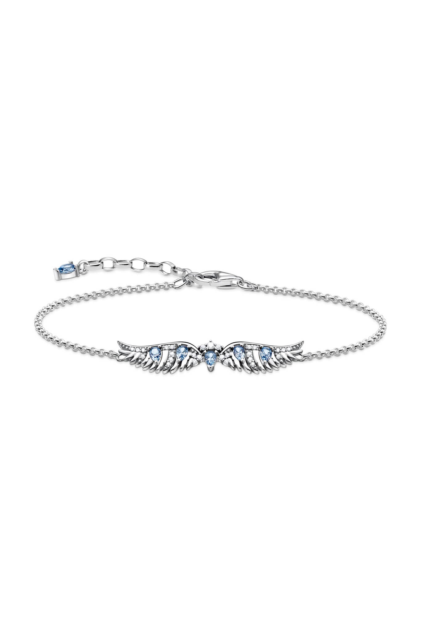 Thomas Sabo Phoenix Wing Blue Stones rannekoru Säädettävä:16/19cm
