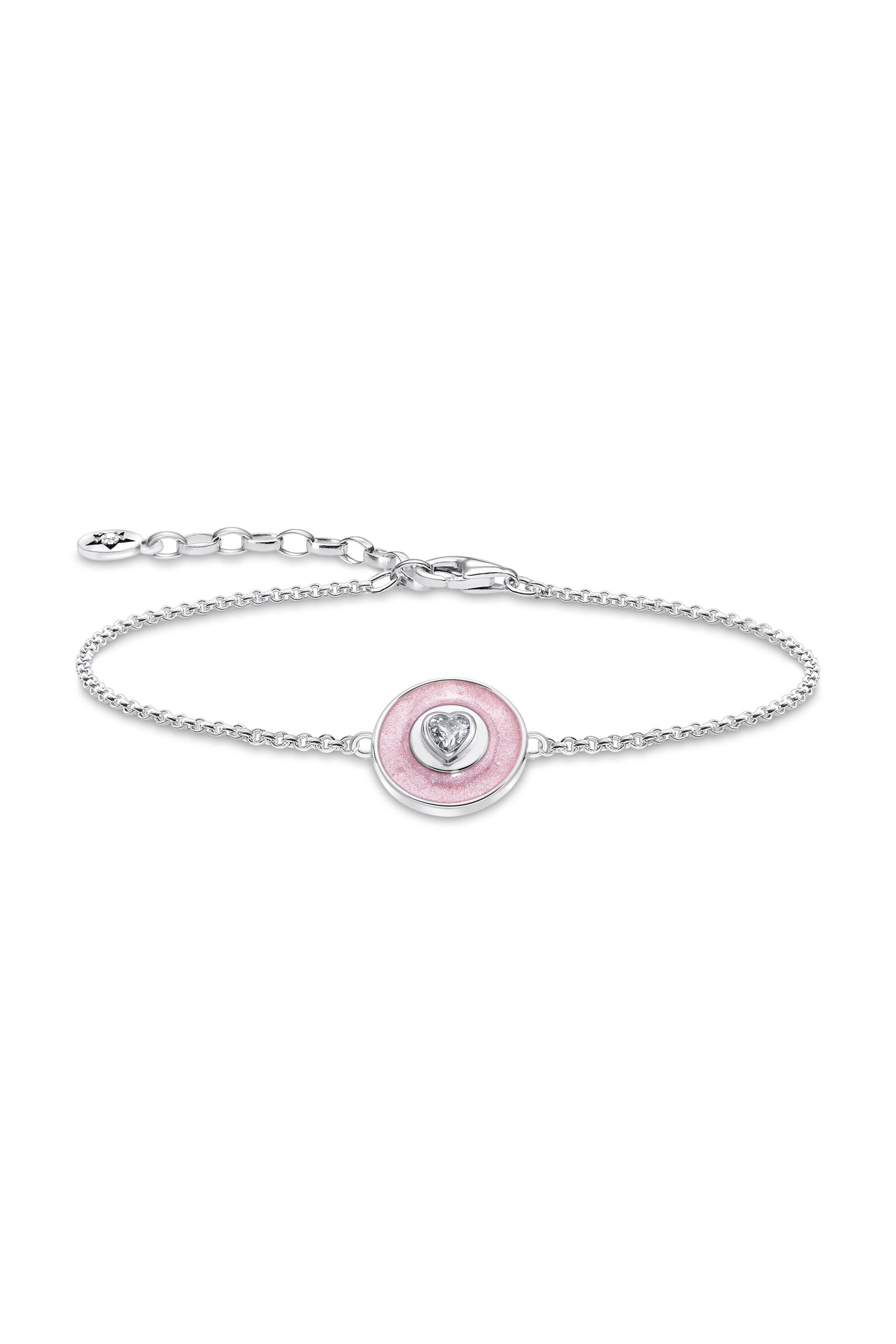 Thomas Sabo Love pinkki hopeinen rannekoru