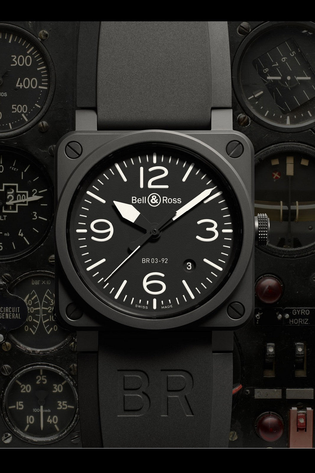 Bell & Ross BR 03-92 Black Matte rannekello Default Title