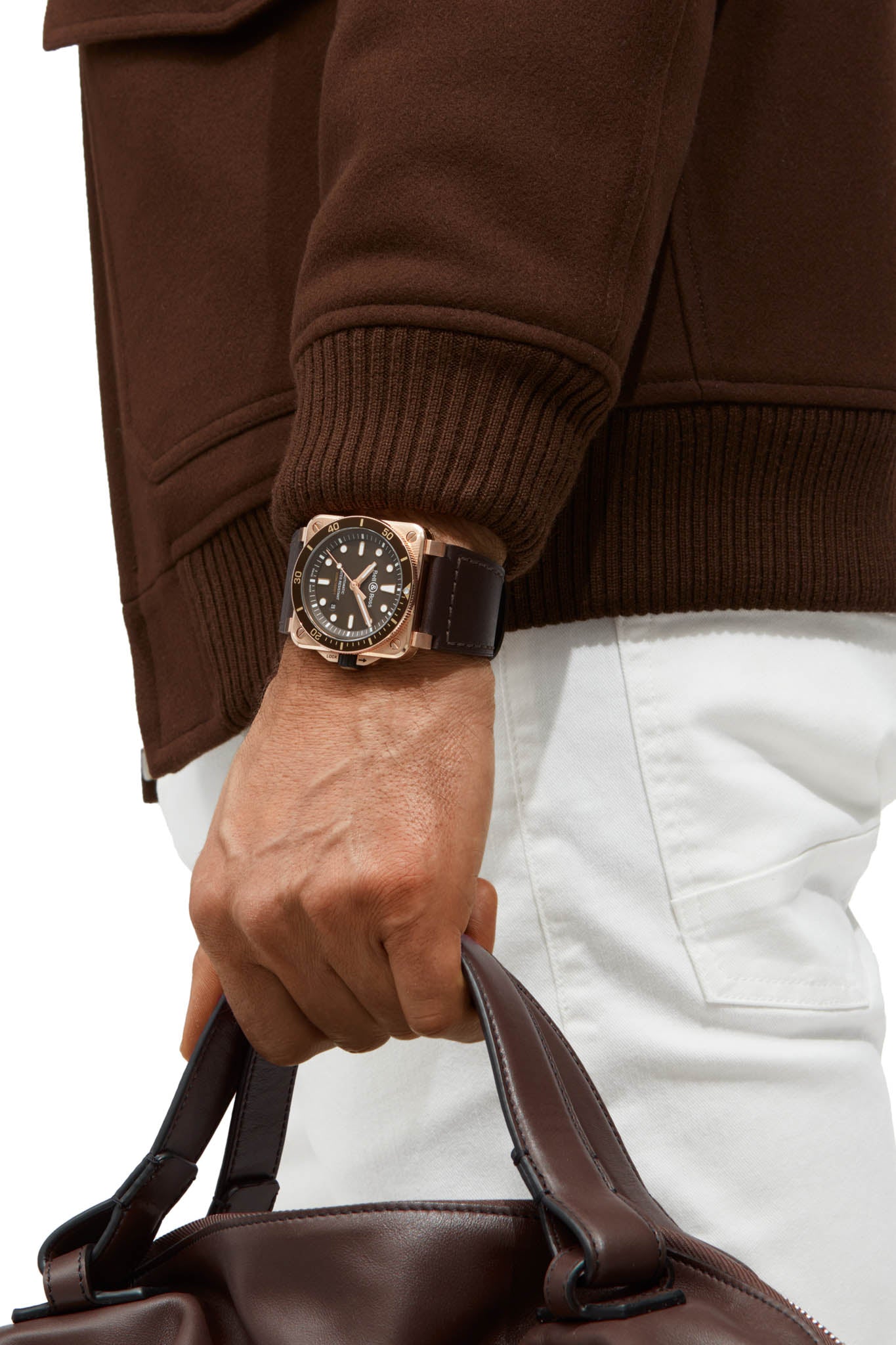 Bell & Ross BR 03-92 Diver Brown Bronze rannekello Default Title