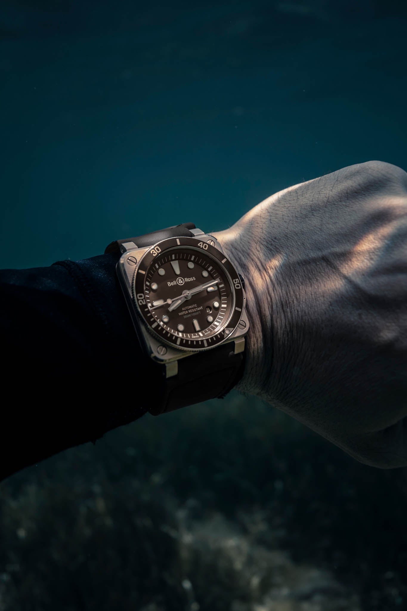 Bell & Ross BR 03-92 Diver Brown Bronze rannekello Default Title