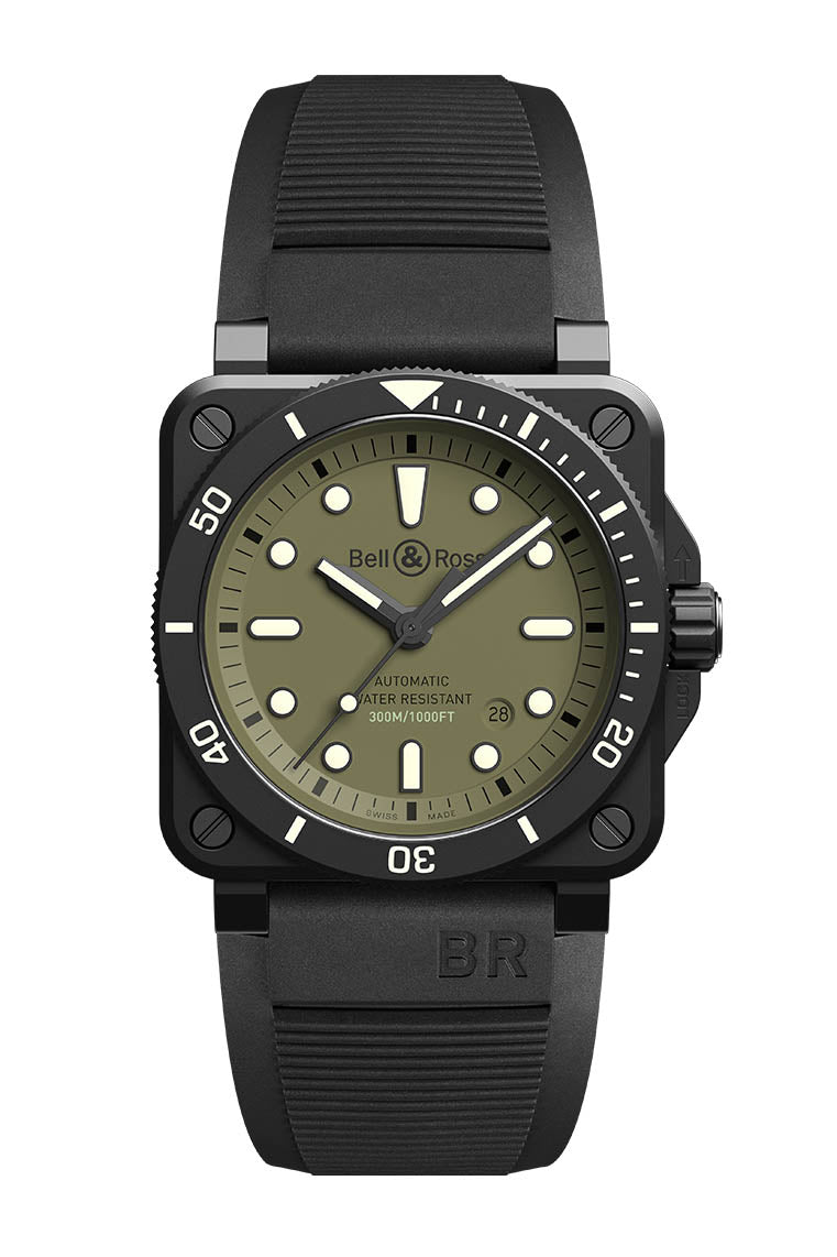 Bell & Ross BR 03-92 Diver Military rannekello Default Title