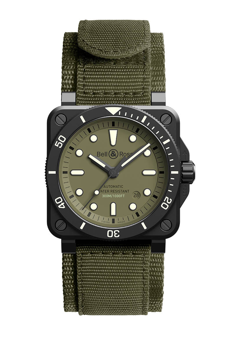 Bell & Ross BR 03-92 Diver Military rannekello Default Title