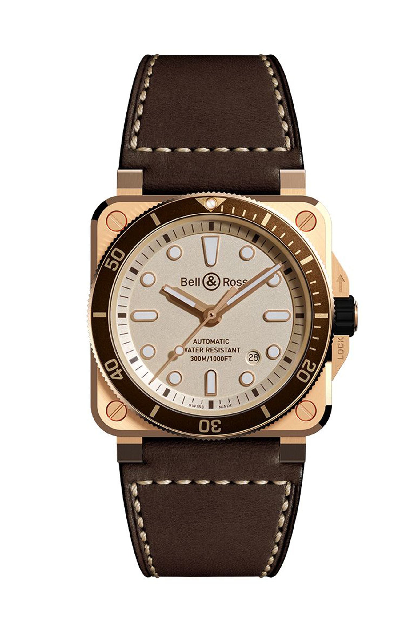 Bell & Ross BR 03-92 Diver White Bronze rannekello Default Title
