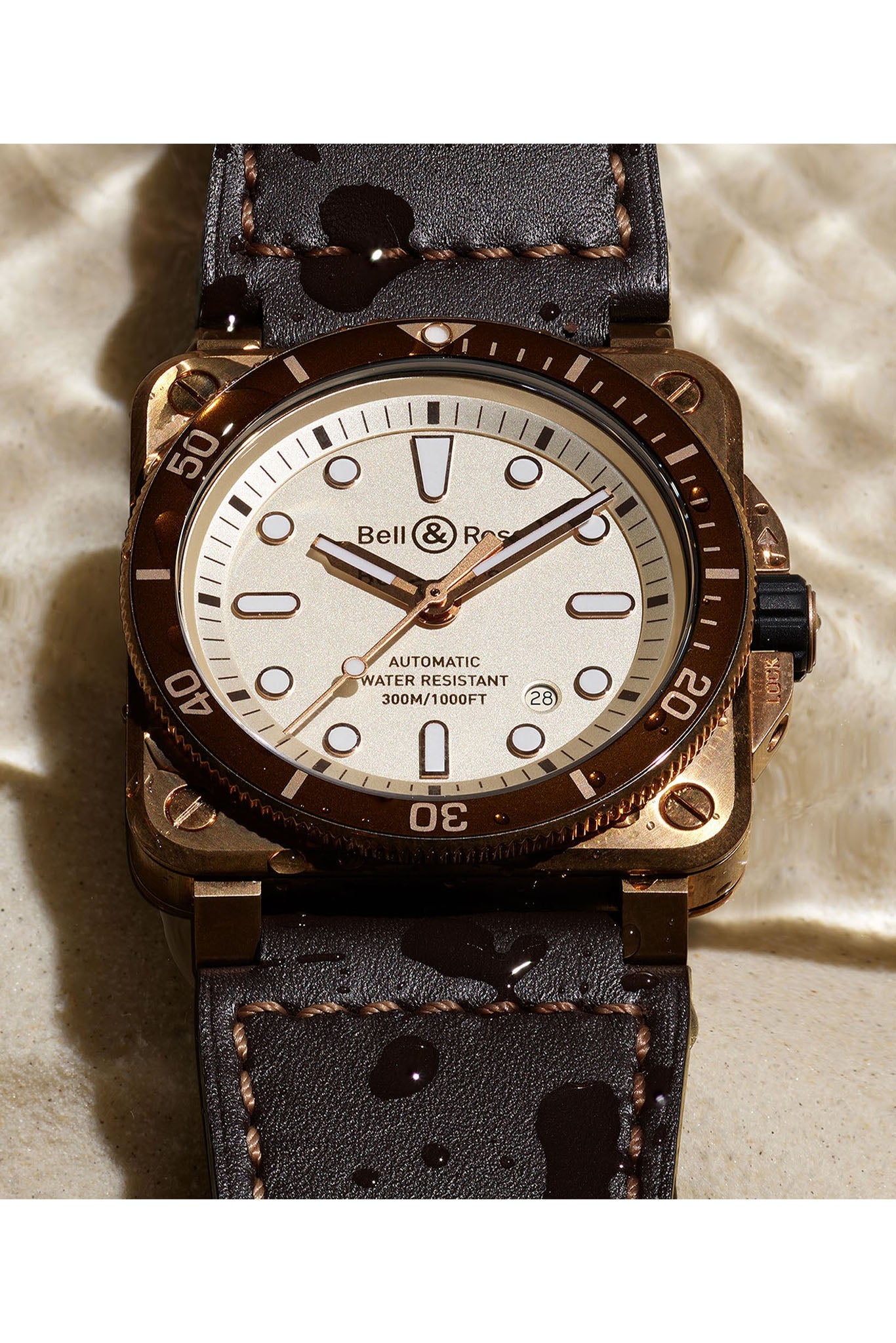 Bell & Ross BR 03-92 Diver White Bronze rannekello Default Title
