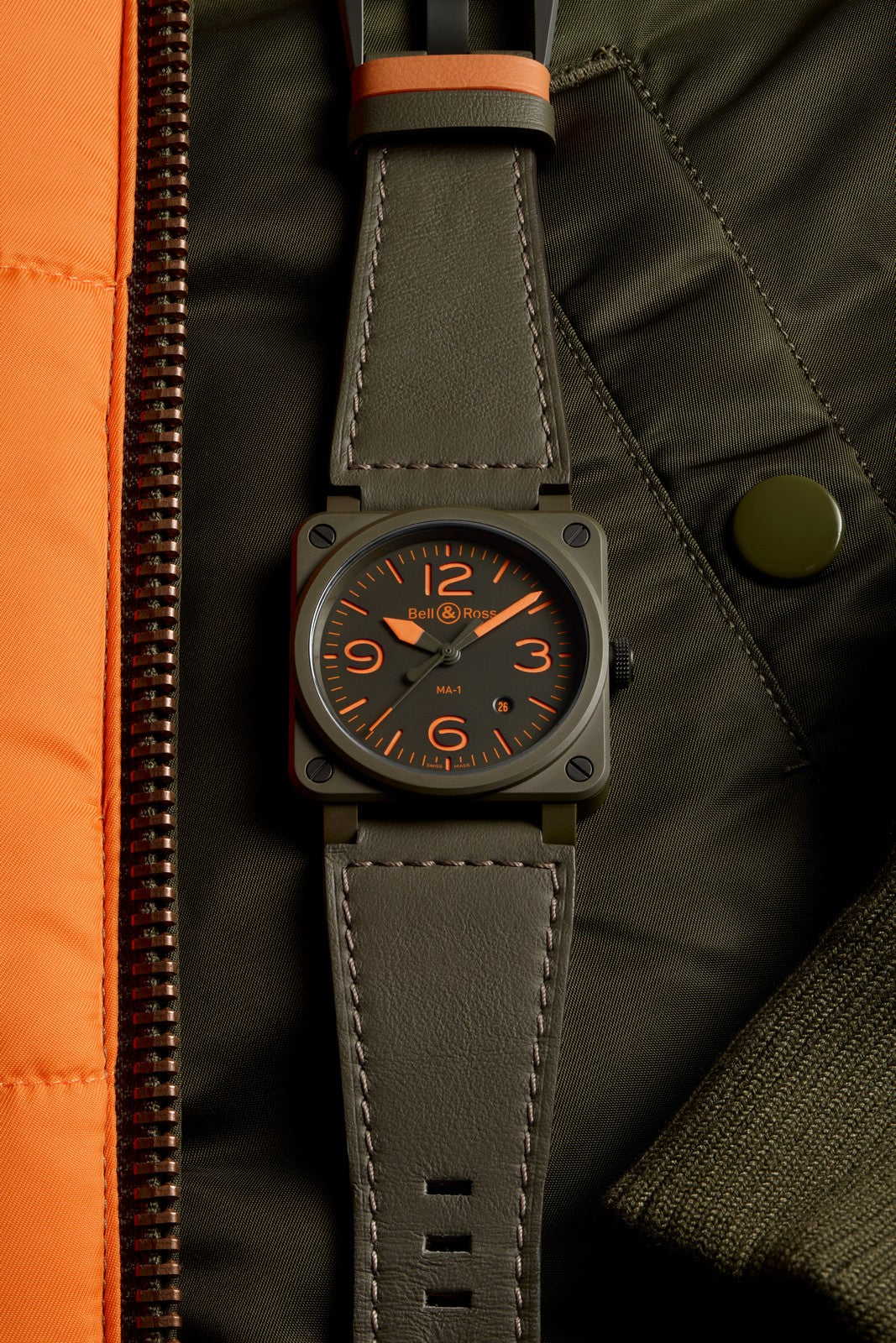 Bell & Ross BR 03-92 MA-1 rannekello Default Title