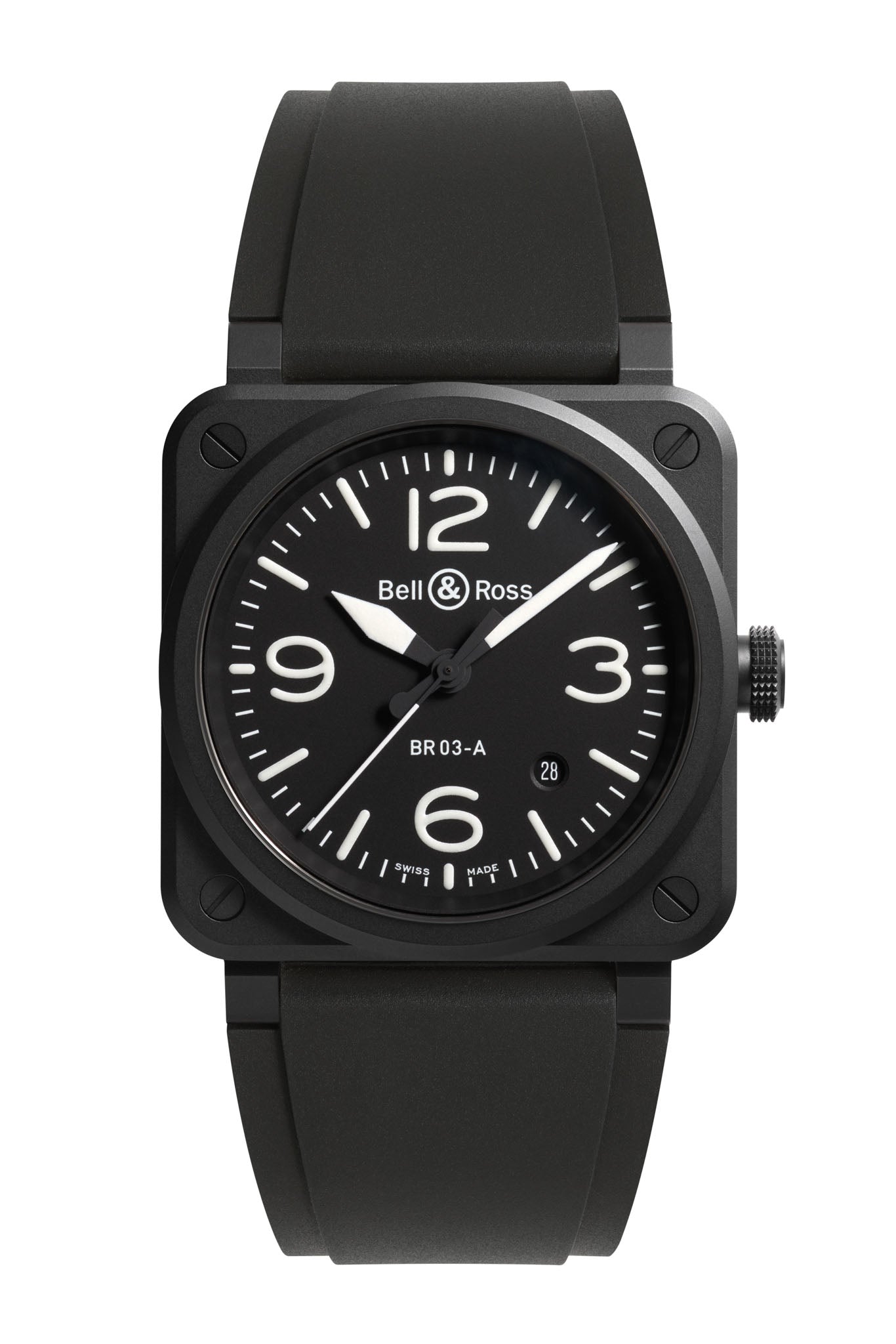 Bell & Ross BR 03-A Black Matte rannekello