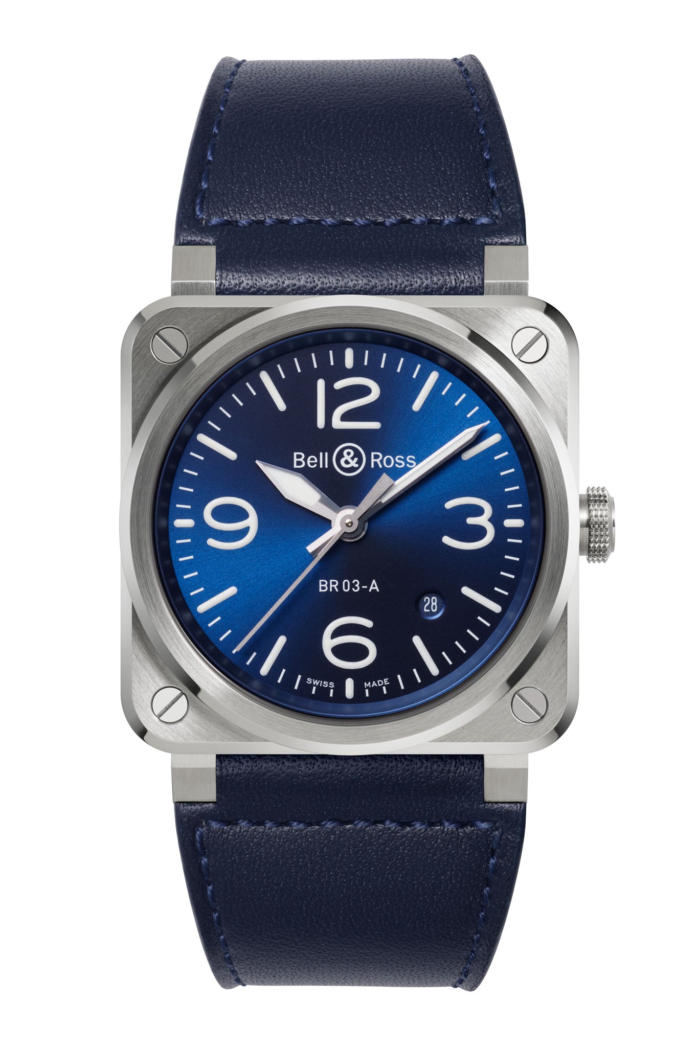 Bell & Ross BR 03-A Blue Steel rannekello