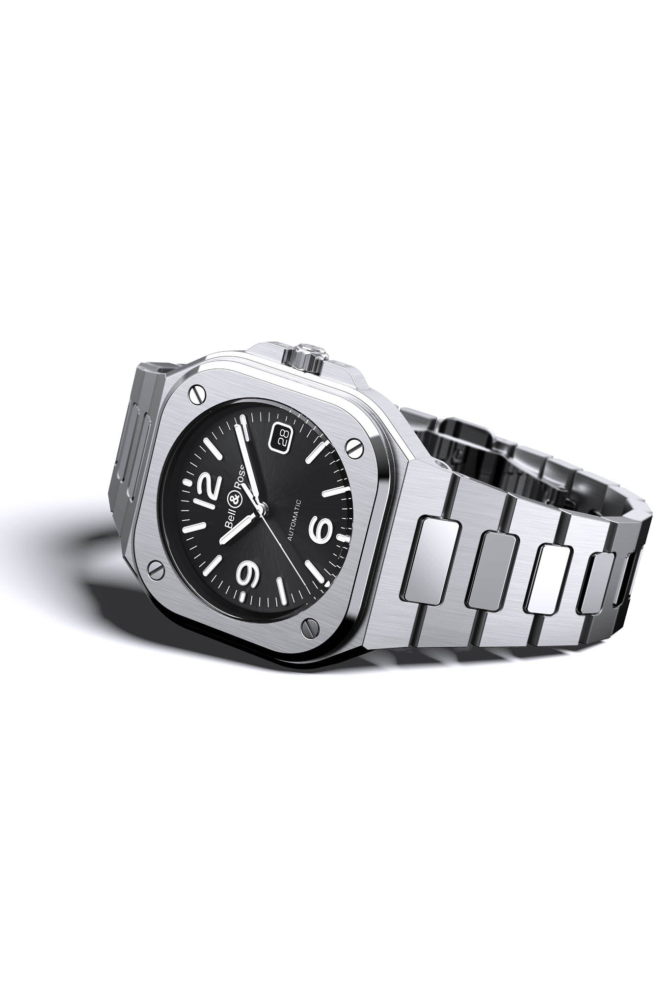 Bell & Ross BR 05 Black Steel rannekello Default Title