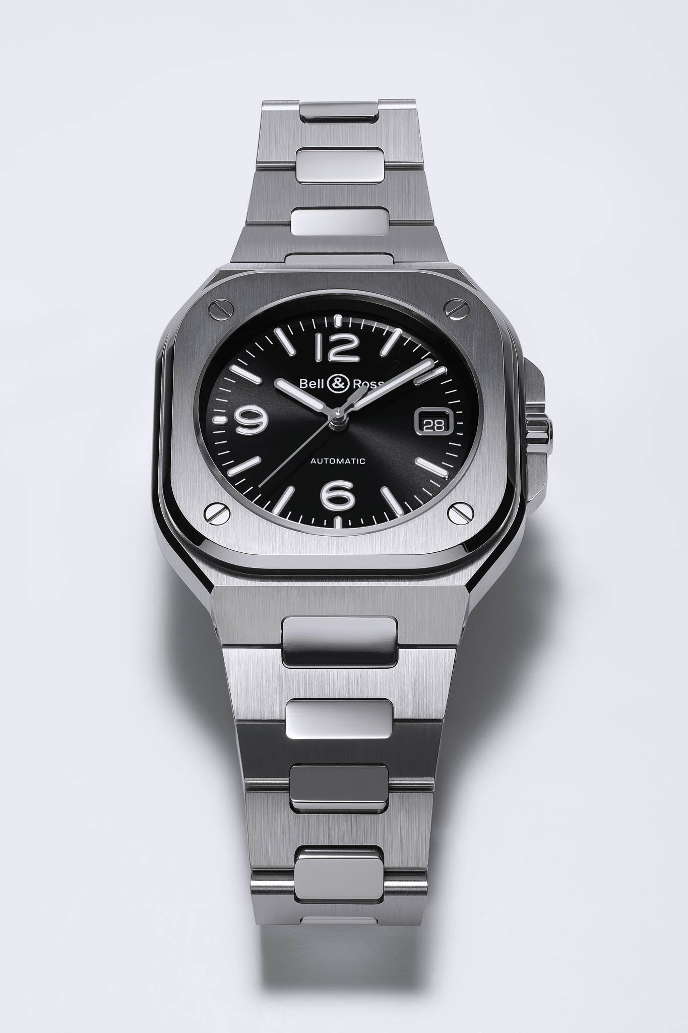 Bell & Ross BR 05 Black Steel rannekello Default Title