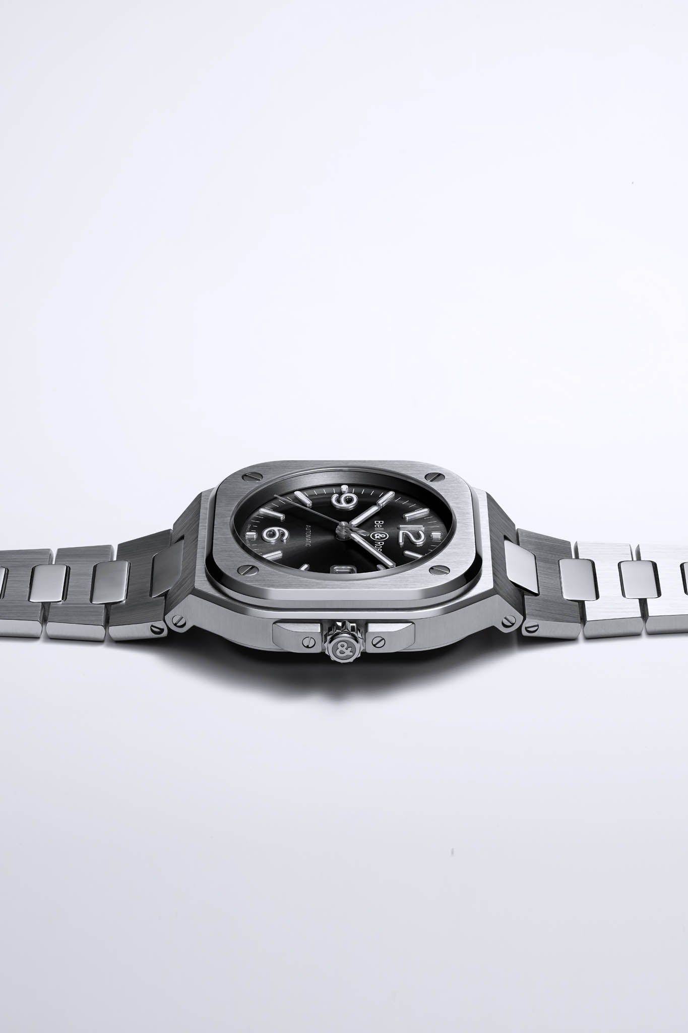 Bell & Ross BR 05 Black Steel rannekello Default Title