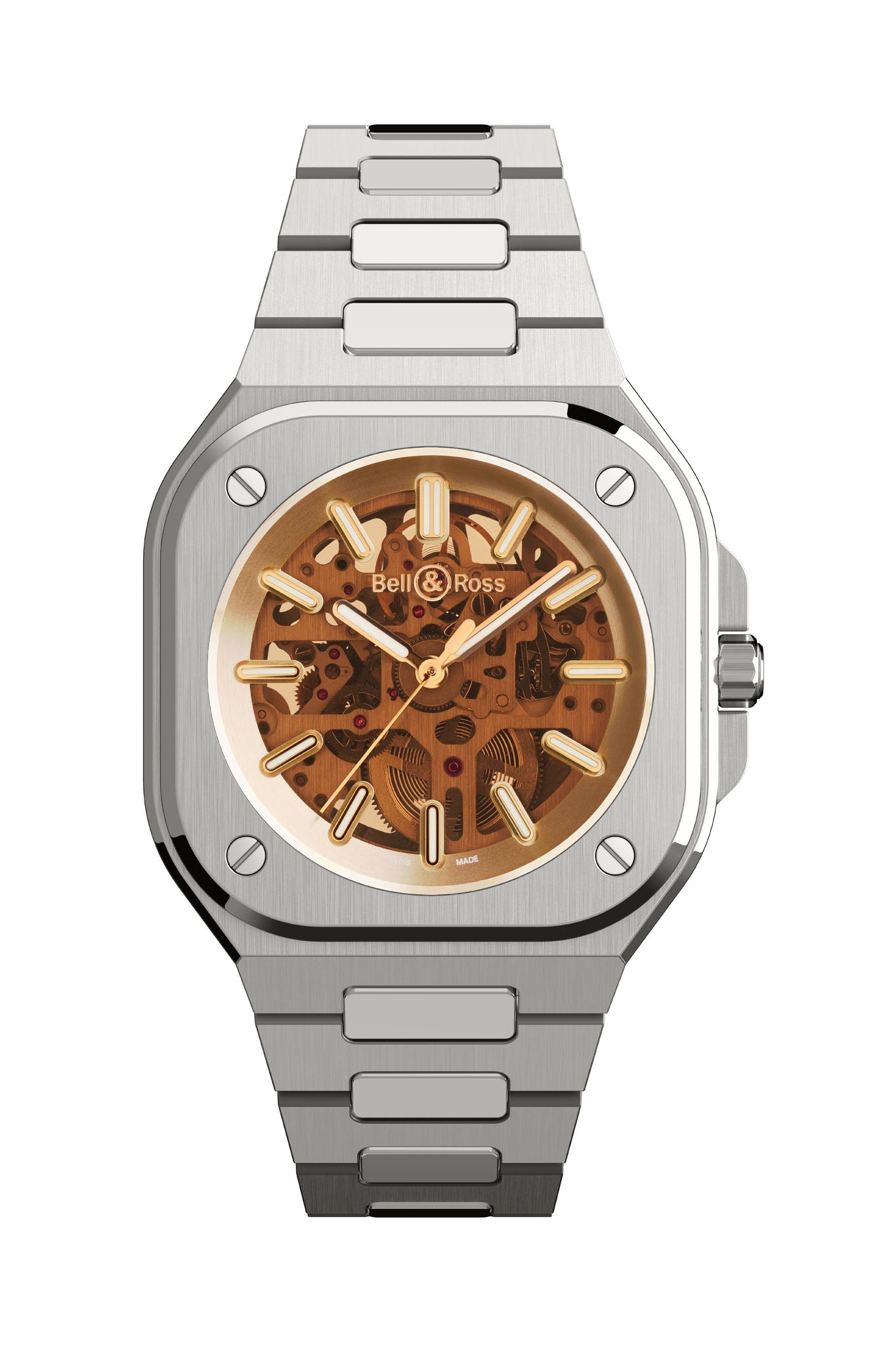 Bell & Ross BR 05 Skeleton Golden rannekello Default Title