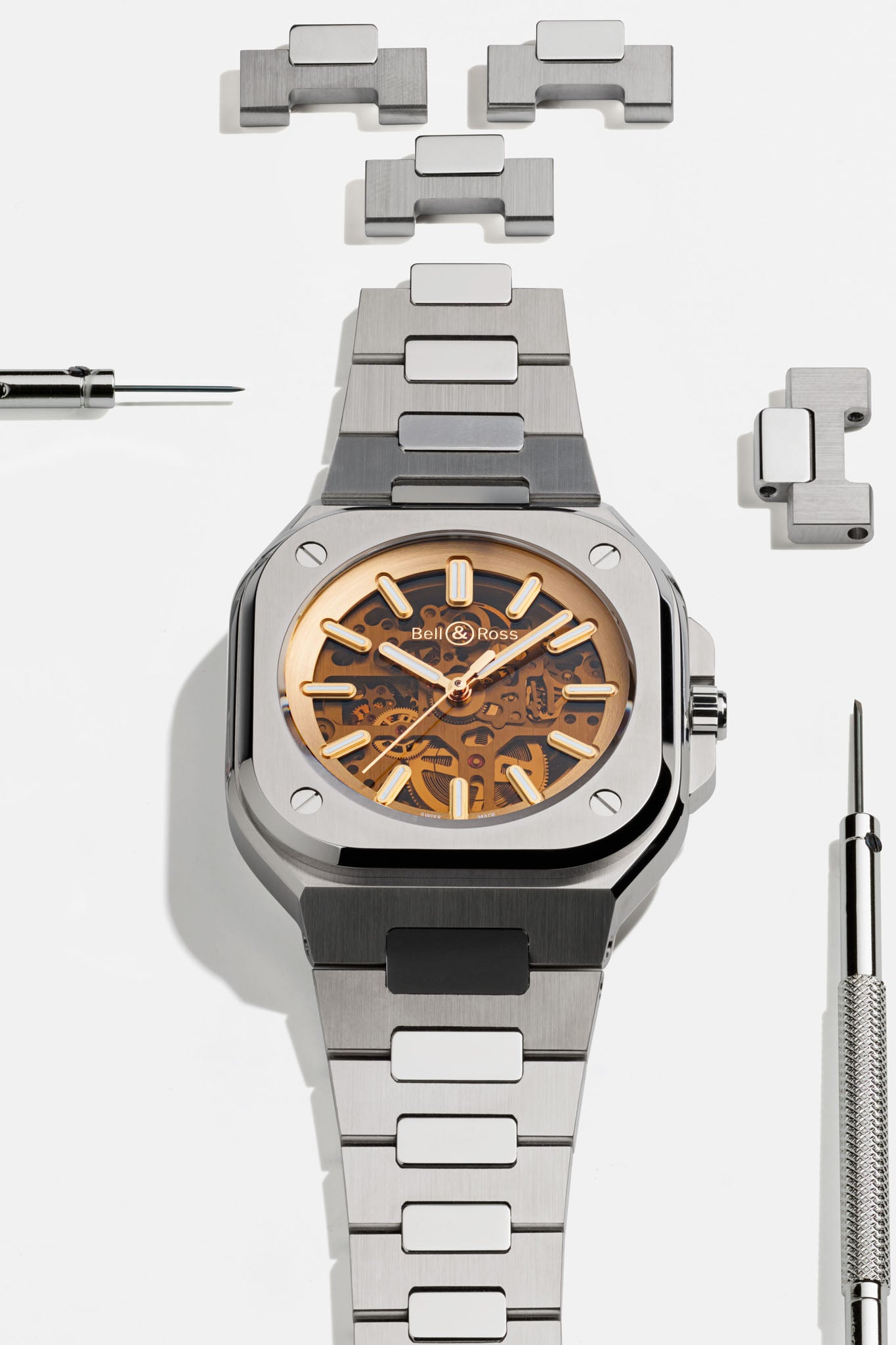 Bell & Ross BR 05 Skeleton Golden rannekello Default Title
