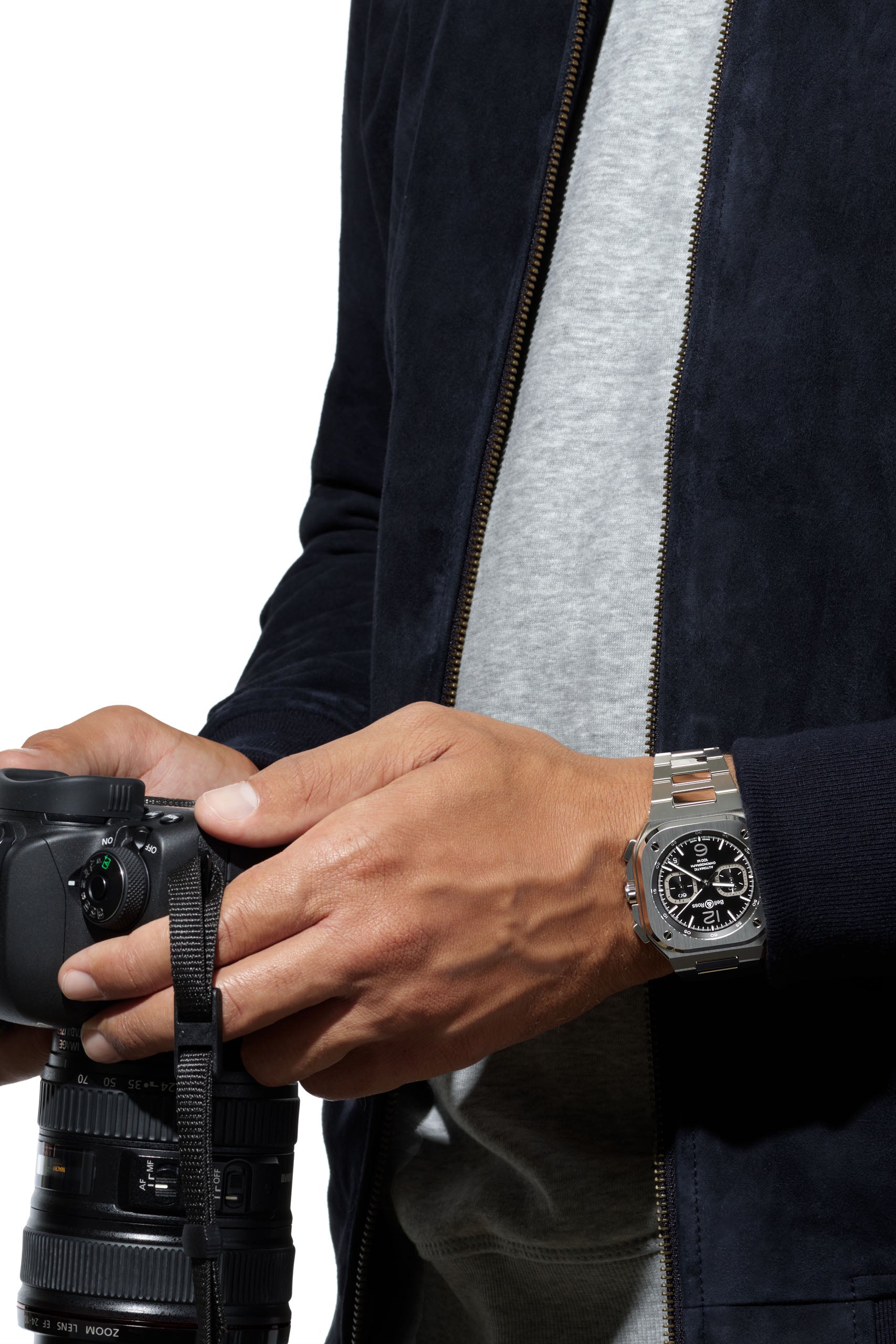 Bell & Ross BR 05 Chrono Black Steel rannekello Default Title