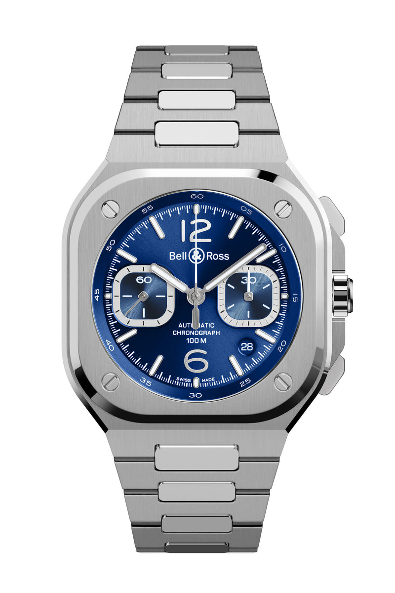 Bell & Ross BR 05 Chrono Blue Steel rannekello BR05C-BLU-ST/SST tuotekuva