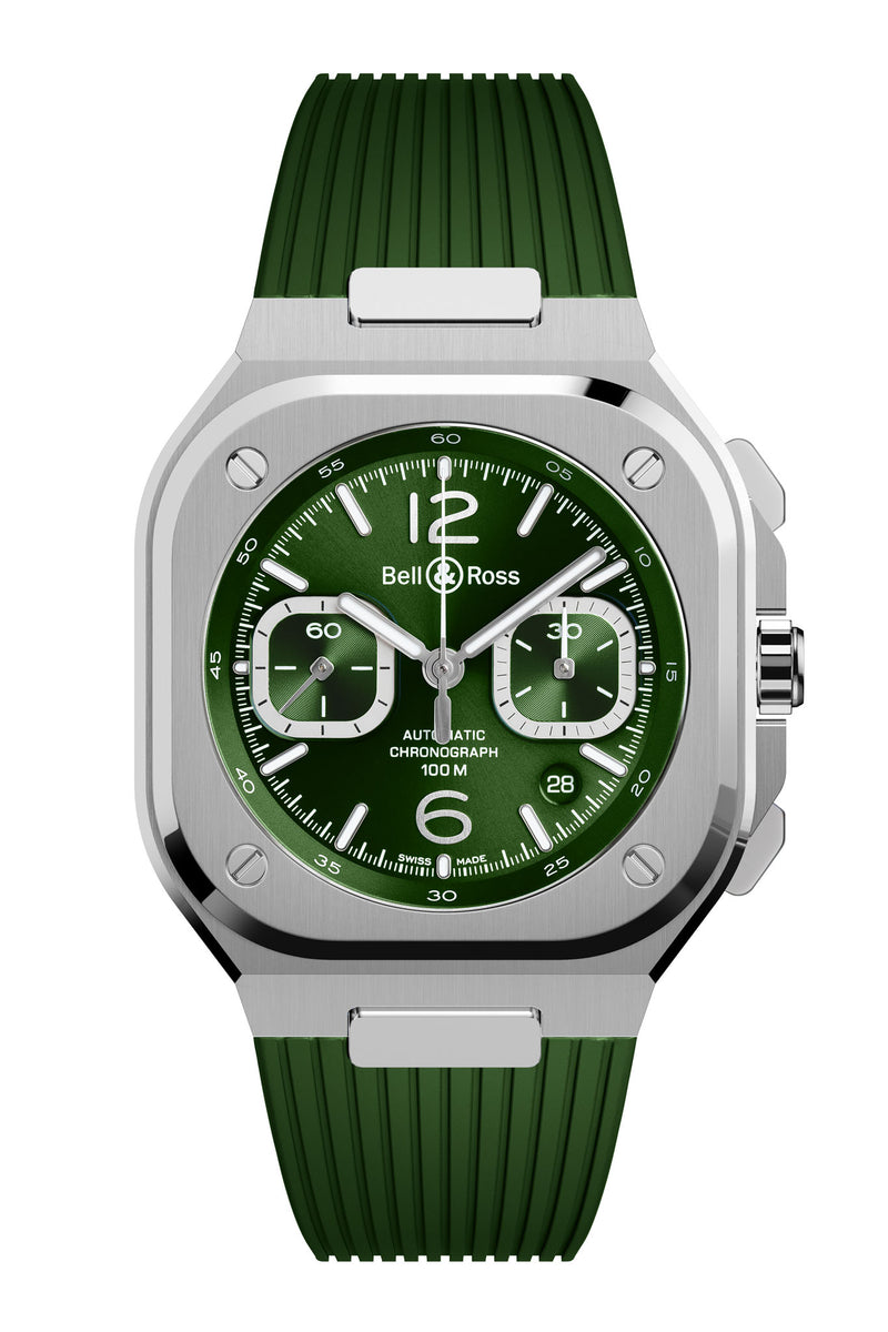Bell & Ross BR 05 Chrono Green Steel rannekello BR05C-GN-ST/SRB tuotekuva
