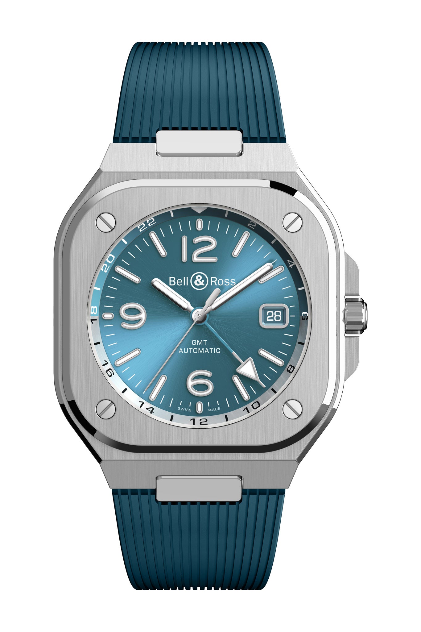 Bell & Ross BR 05 GMT Sky Blue rannekello