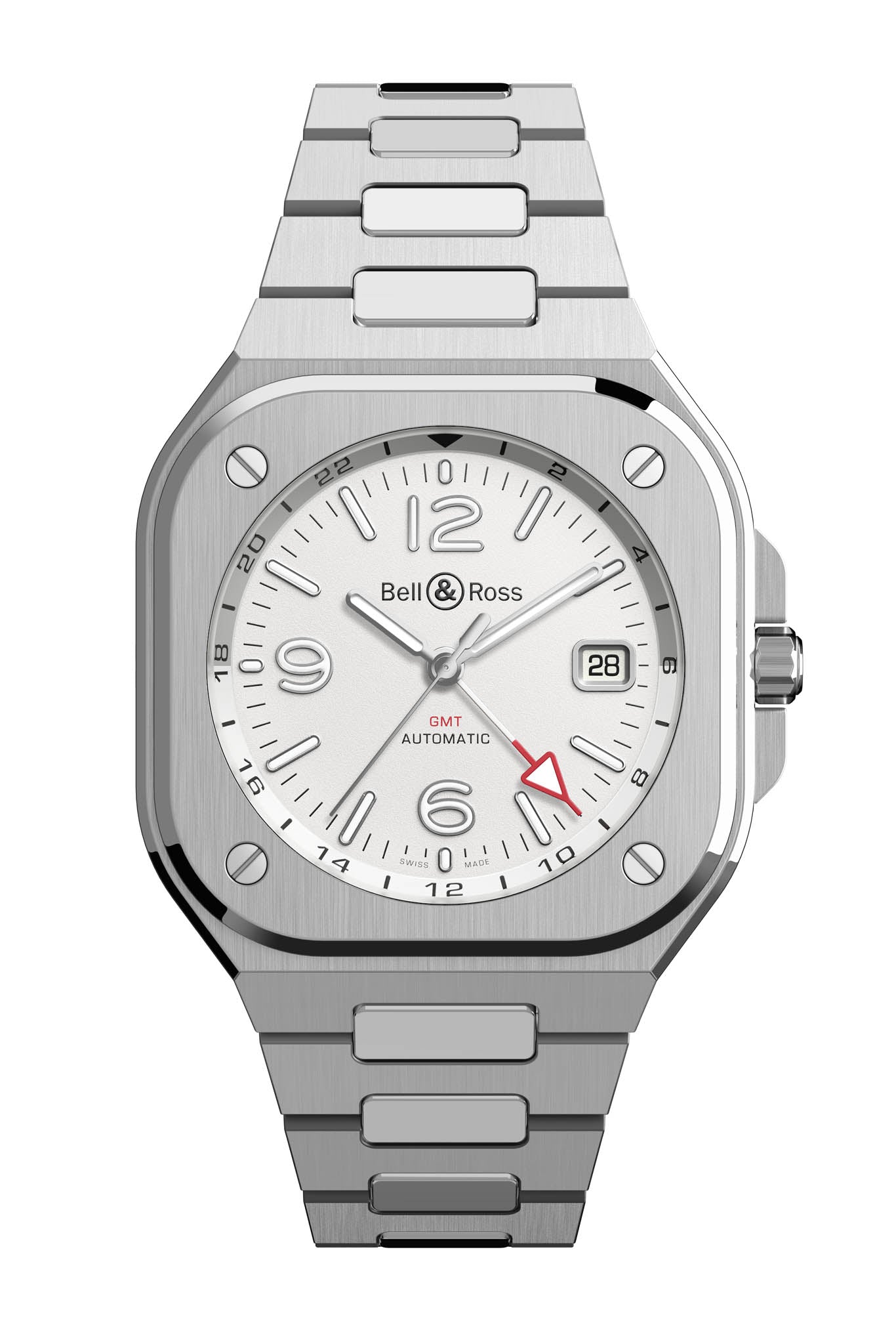 Bell & Ross BR 05 GMT White rannekello Default Title